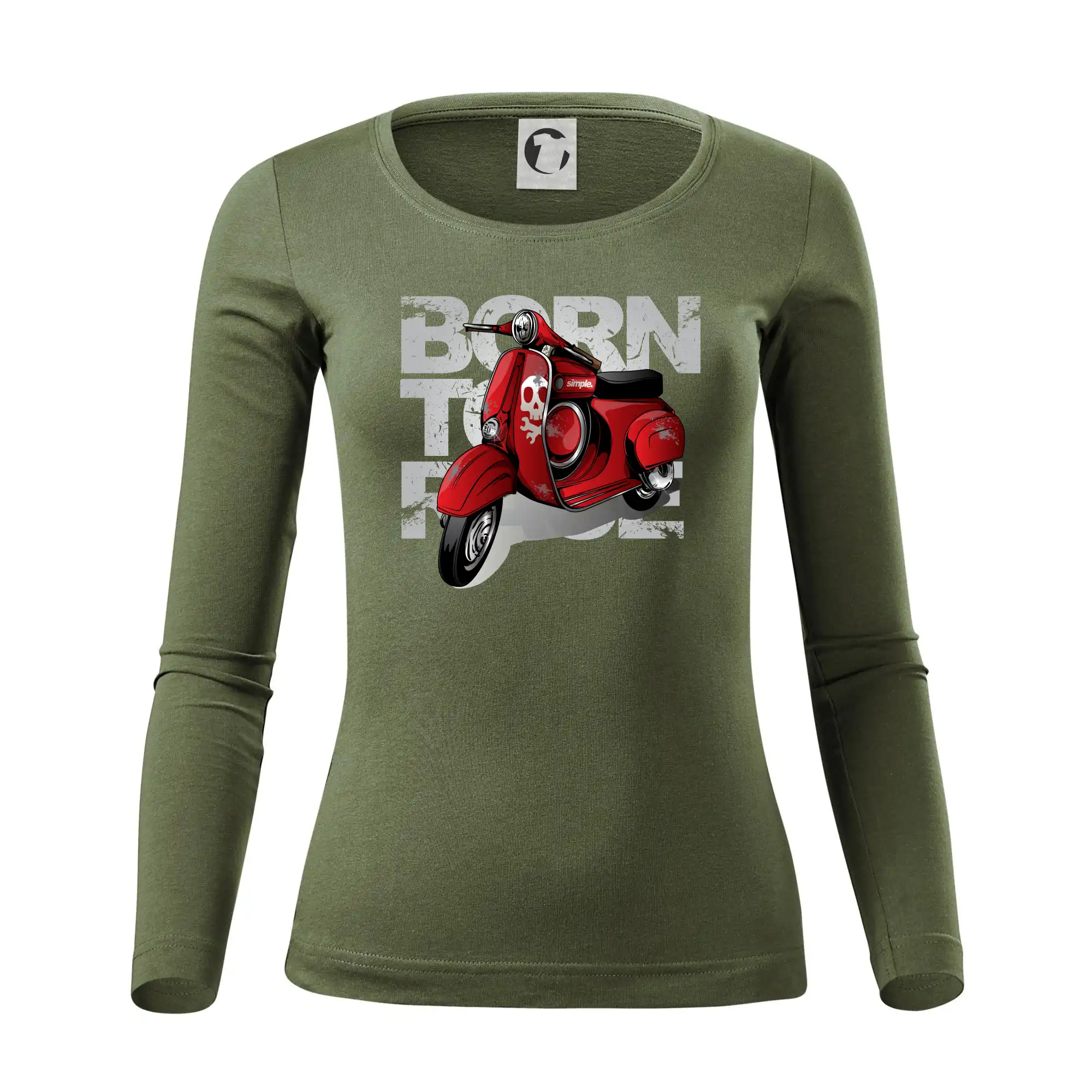 Scooter born to ride red