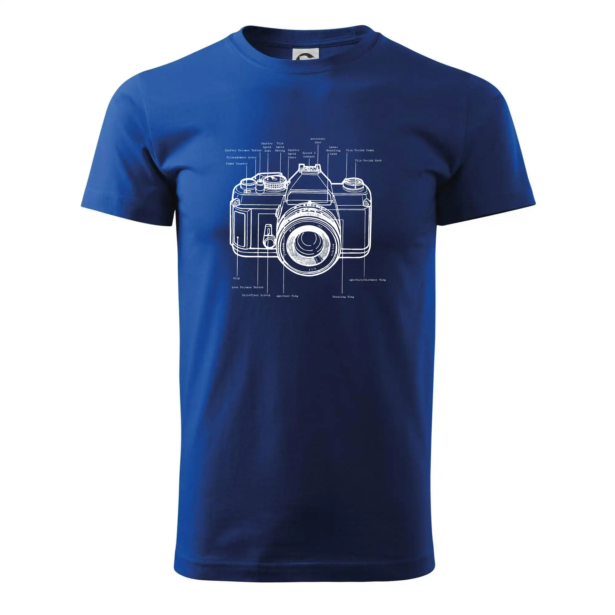 Tričká pre fotografov - Nákres starý fotoaparát - Pánske tričko nižšej gramáže