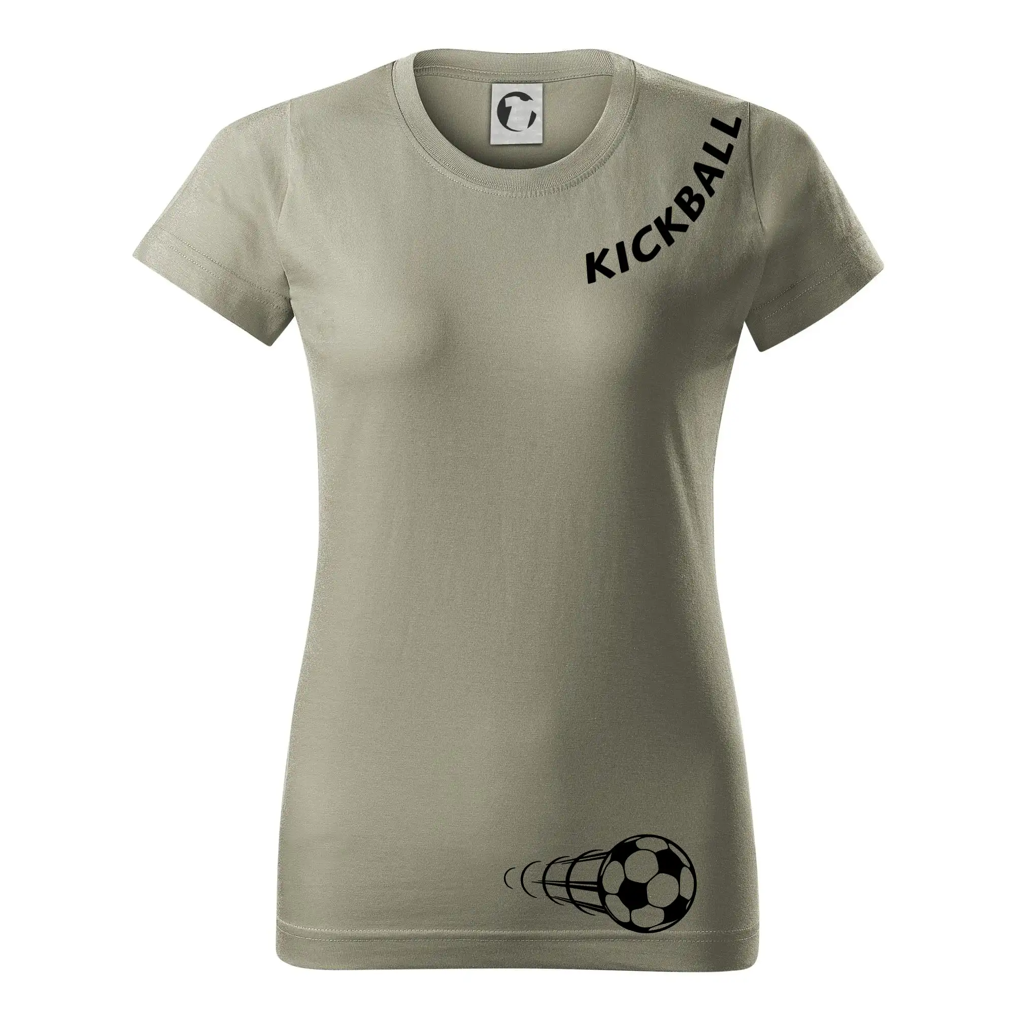 Kickball nápis šikmo