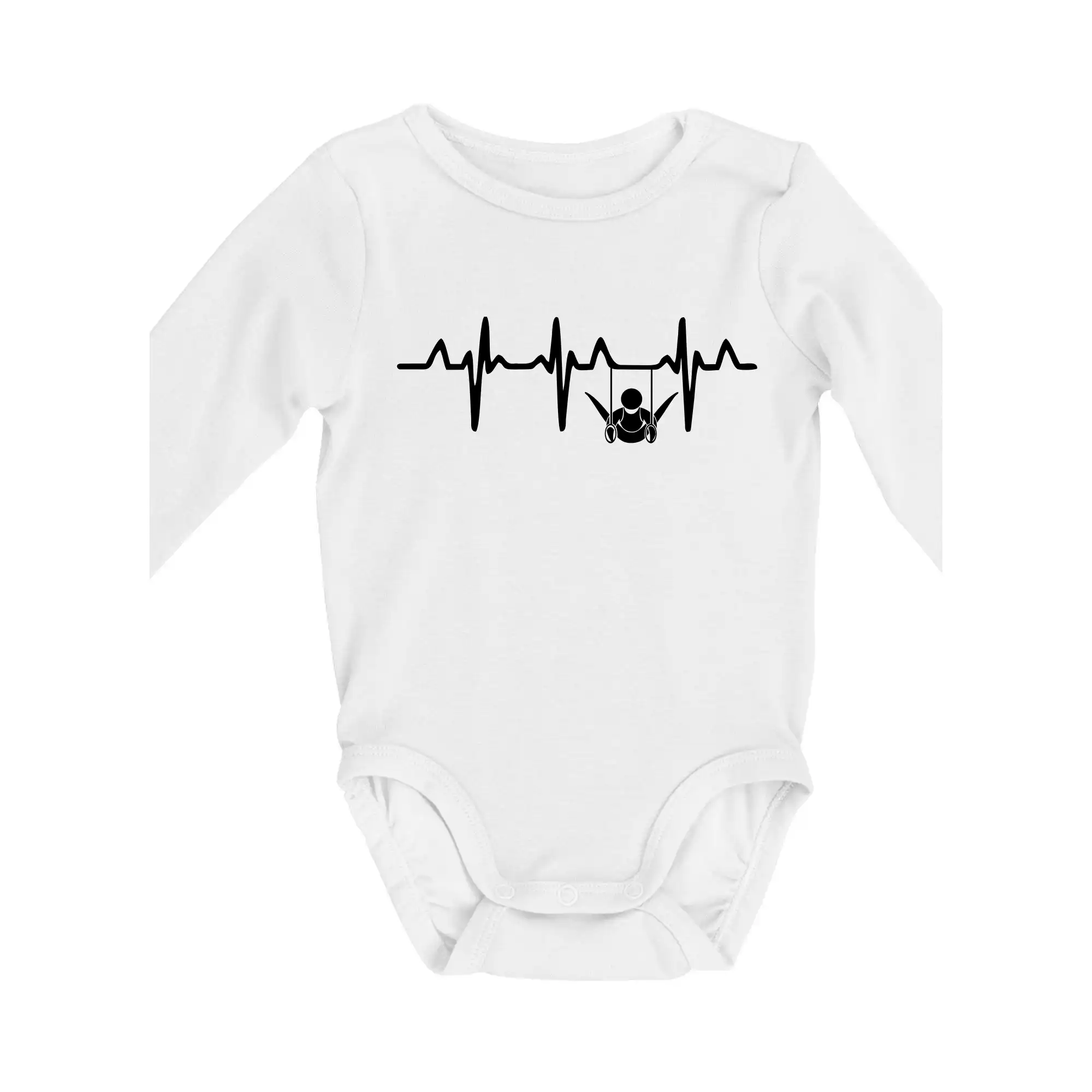 Ostatné športy - EKG cvičenie na kruhoch - Body dojčenské s dlhým rukávom