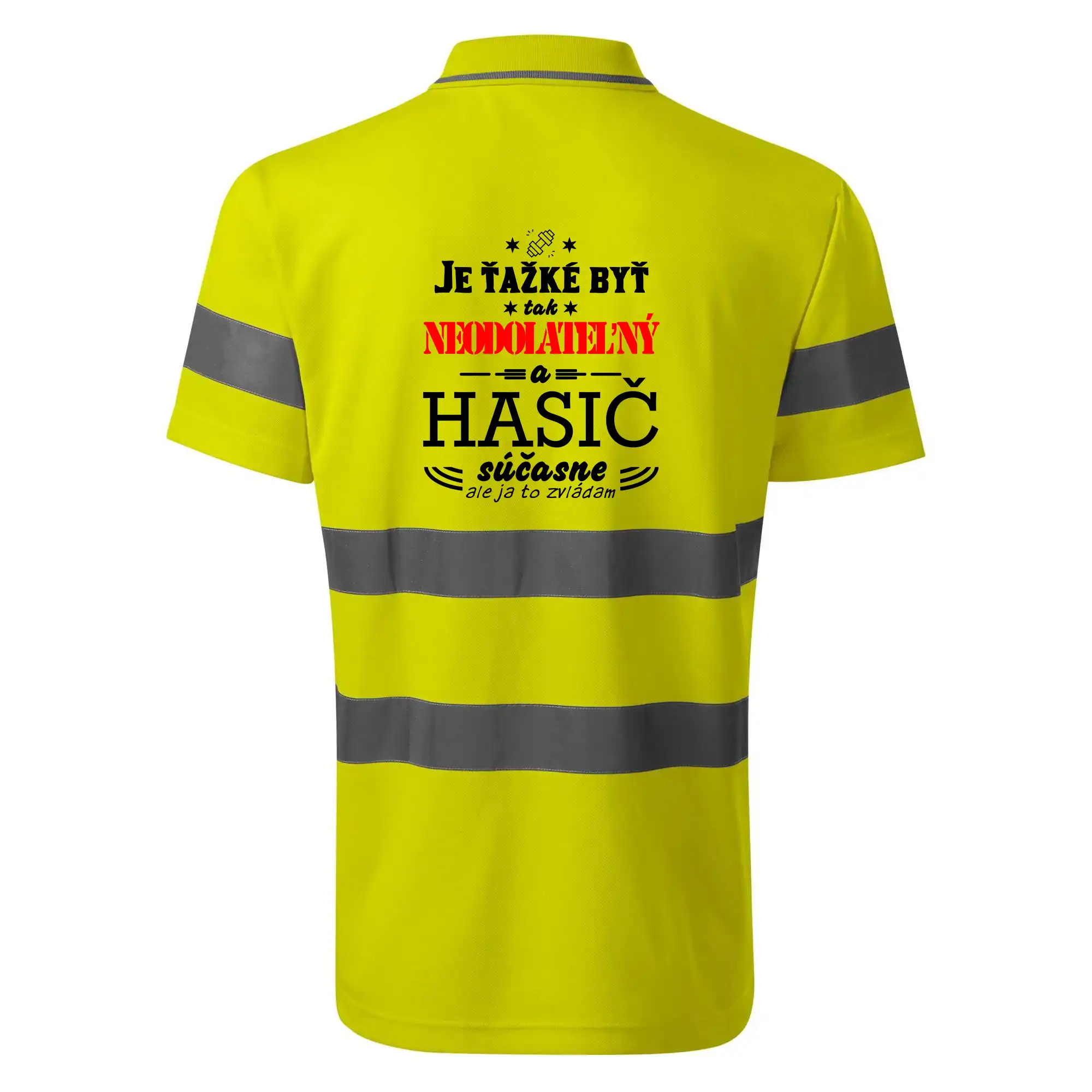 Originálne tričká pre hasičov - Neodolateľný hasič - HV Runway 2V9 - Reflexné polokošeľa