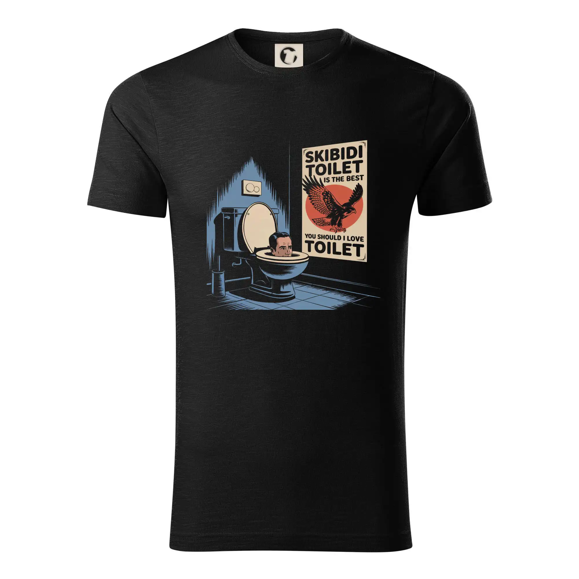 Tričká s motívmi ktoré frčia na internete - Skibidi toilet is the best you should love skibidi toilet - Tričko z organickej bavlny