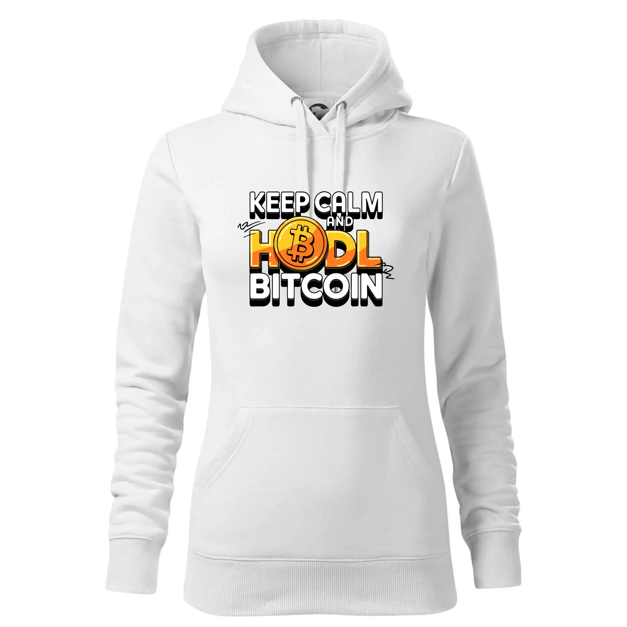 3D nápis Keep Calm and HODL Bitcoin