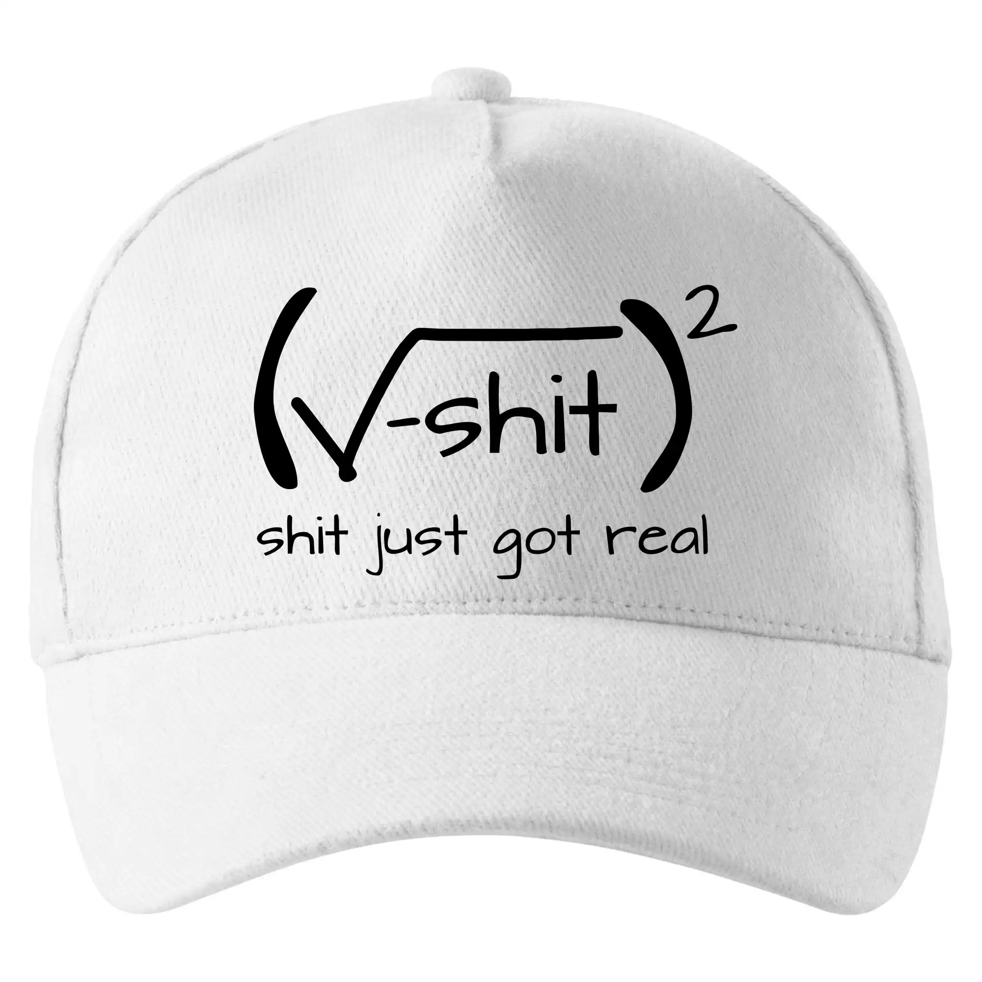 Grafické tričká - Shit Just Got Real - Šiltovka so zahnutým šiltom a mosaznou sponou