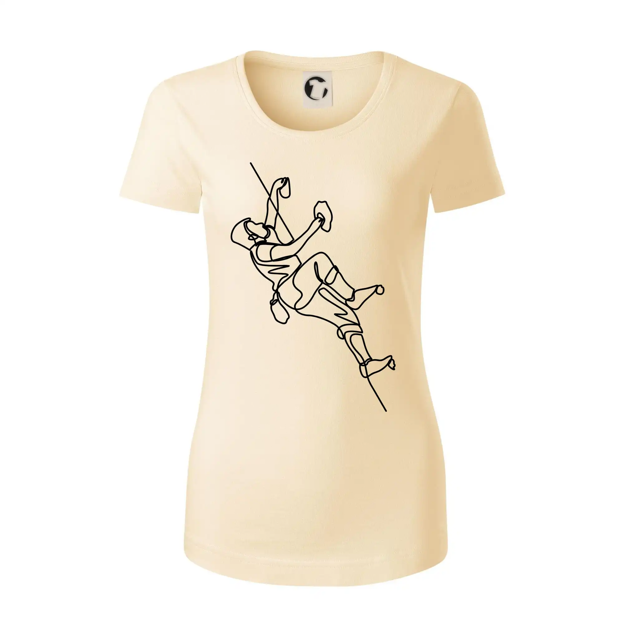 Lezecká stěna jedním tahem