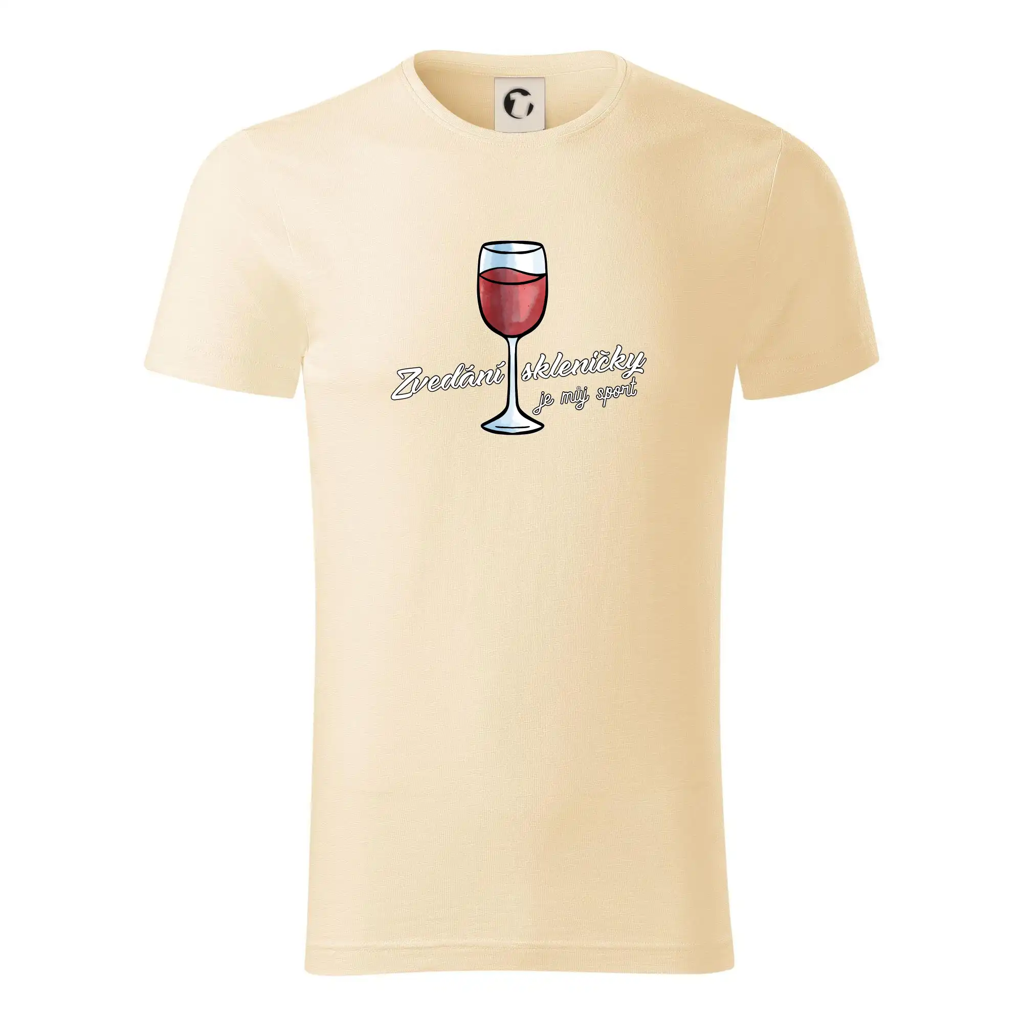 Vtipná tričká s tematikou vína - Zdvíhanie pohára je môj šport - Tričko z organickej bavlny