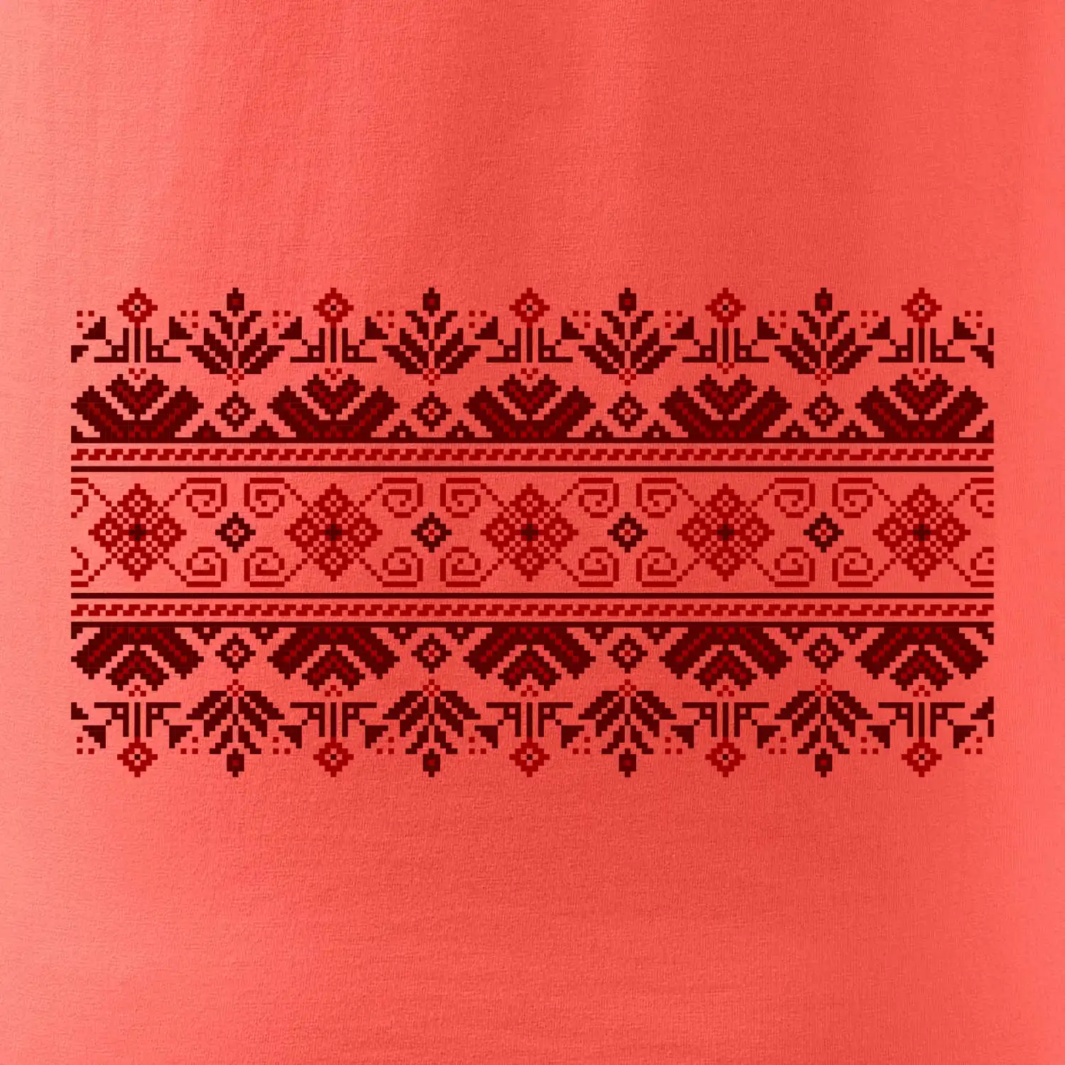 Ukrajinský vzor - červený