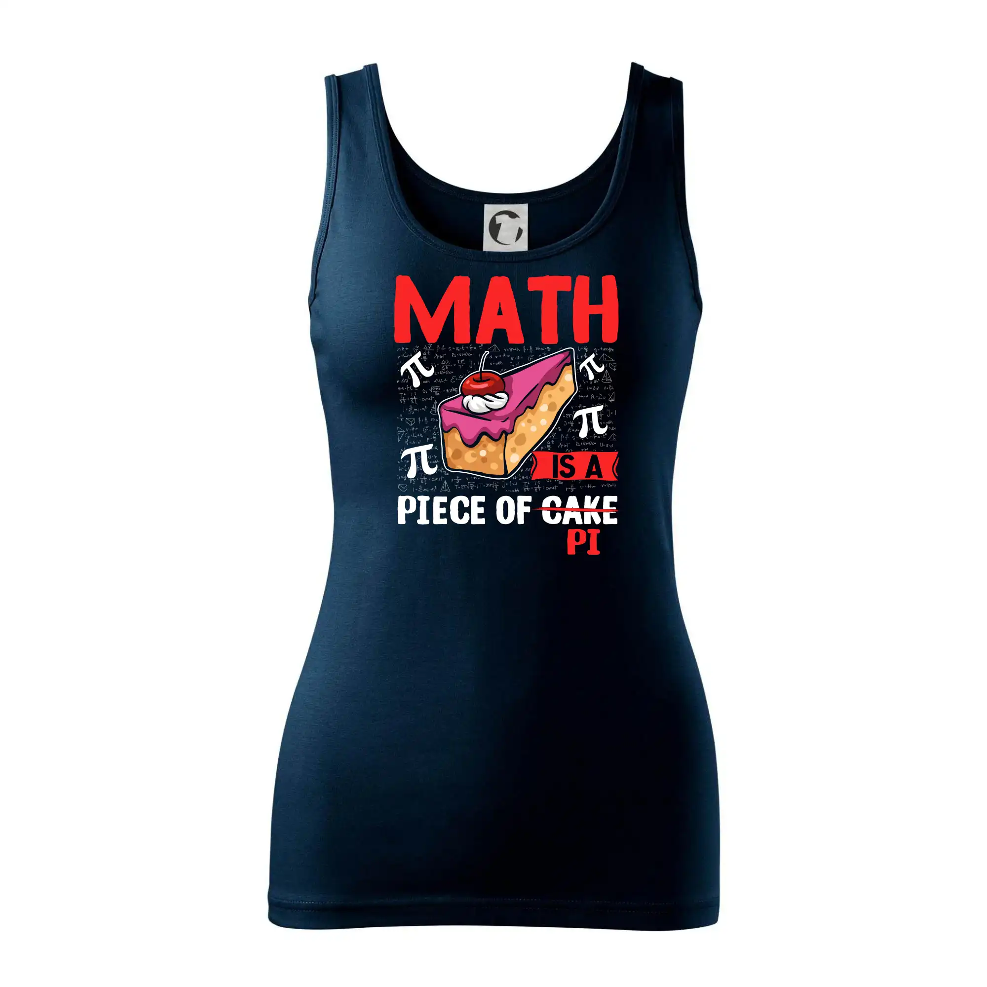 Vtipné tričká pre matematiky - Math piece of pi - Dámske tielko
