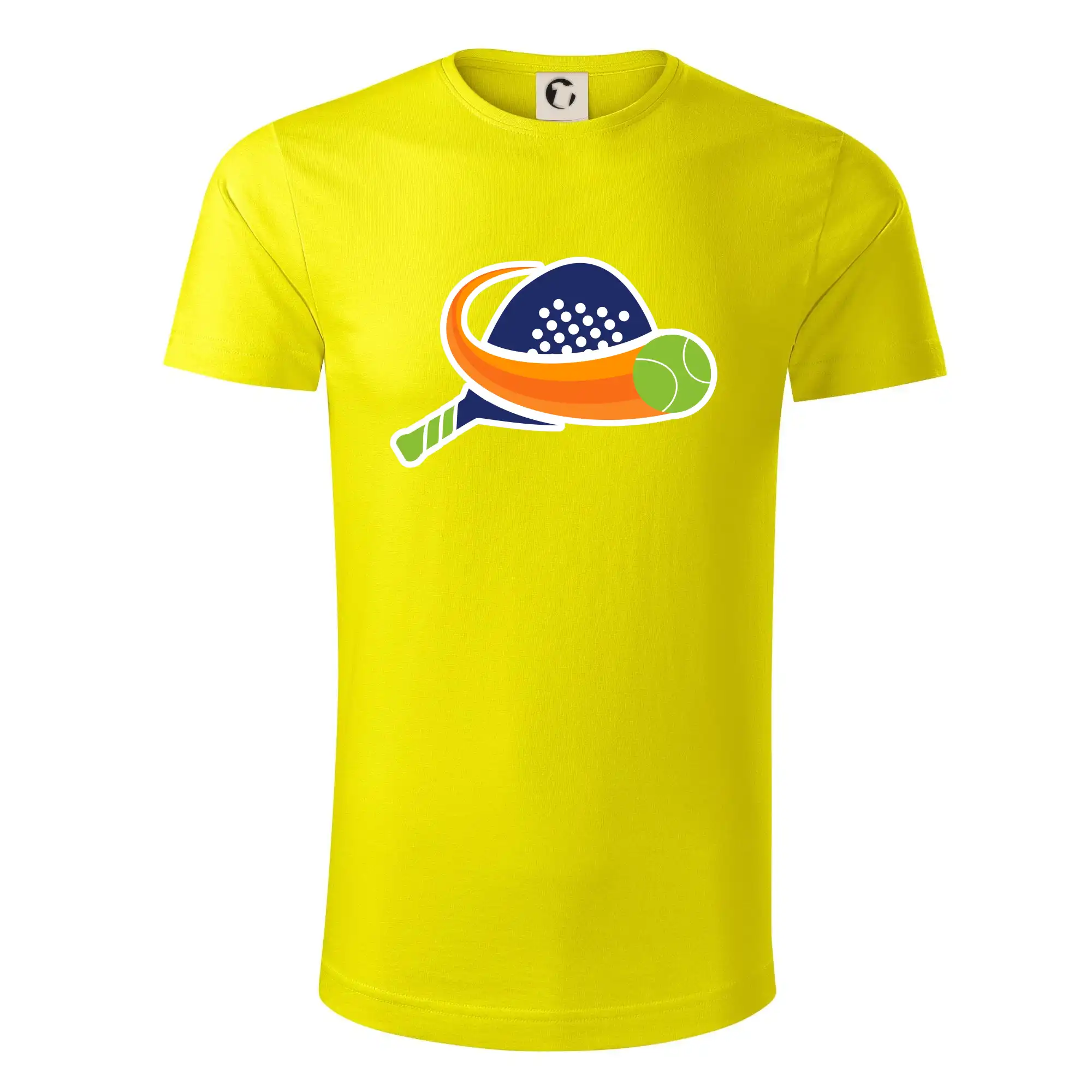 Tričká s motívmi Padel tenis - Padel logo farebné - Tričko z organickej bavlny