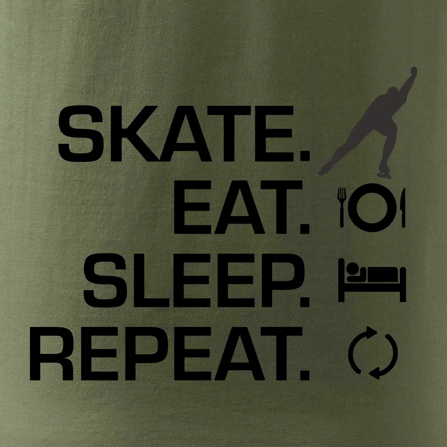 Eat sleep skate - lední bruslení