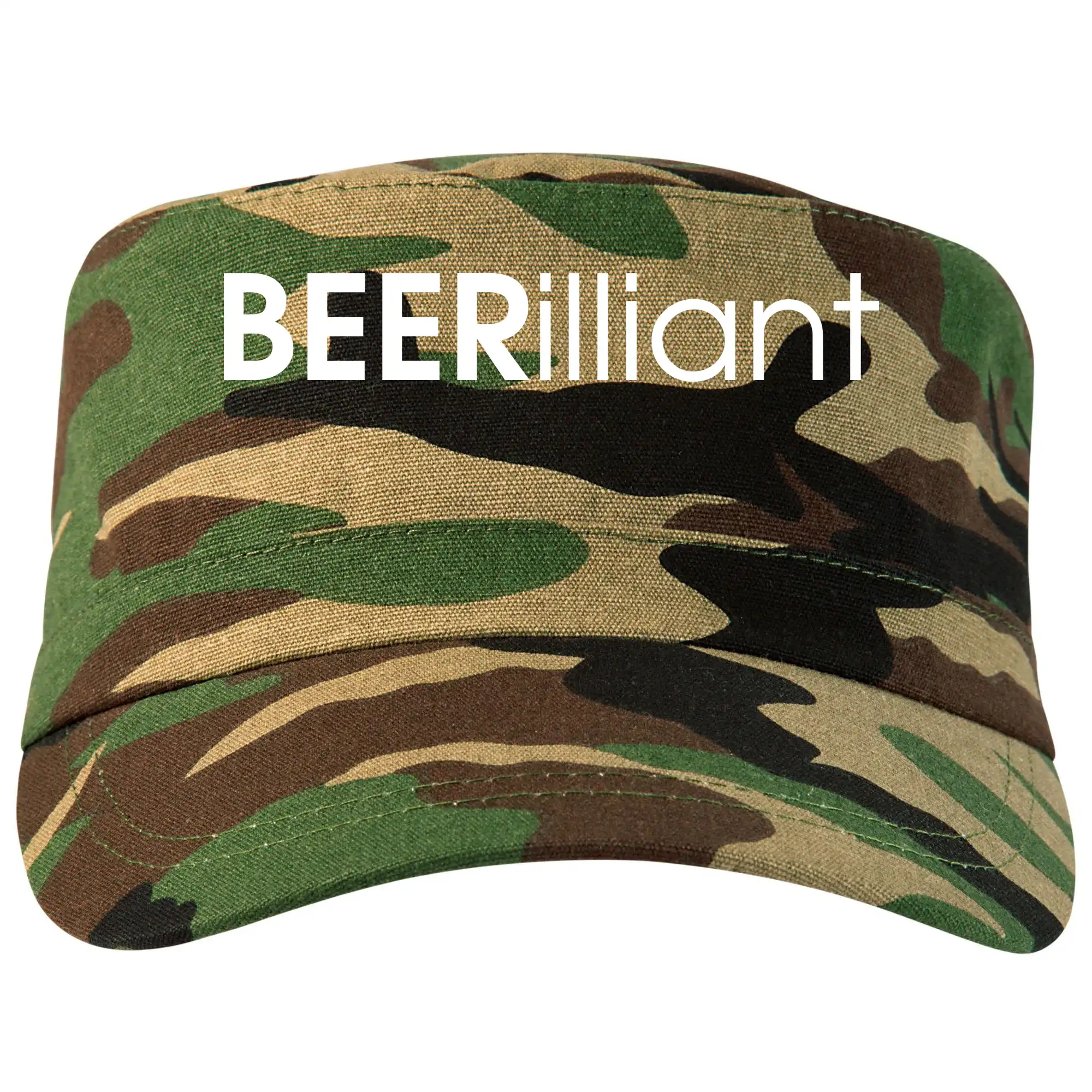 Vtipná tričká pre pivárov - Pivné nápisy BEERrilliant - Šiltovka CAMO