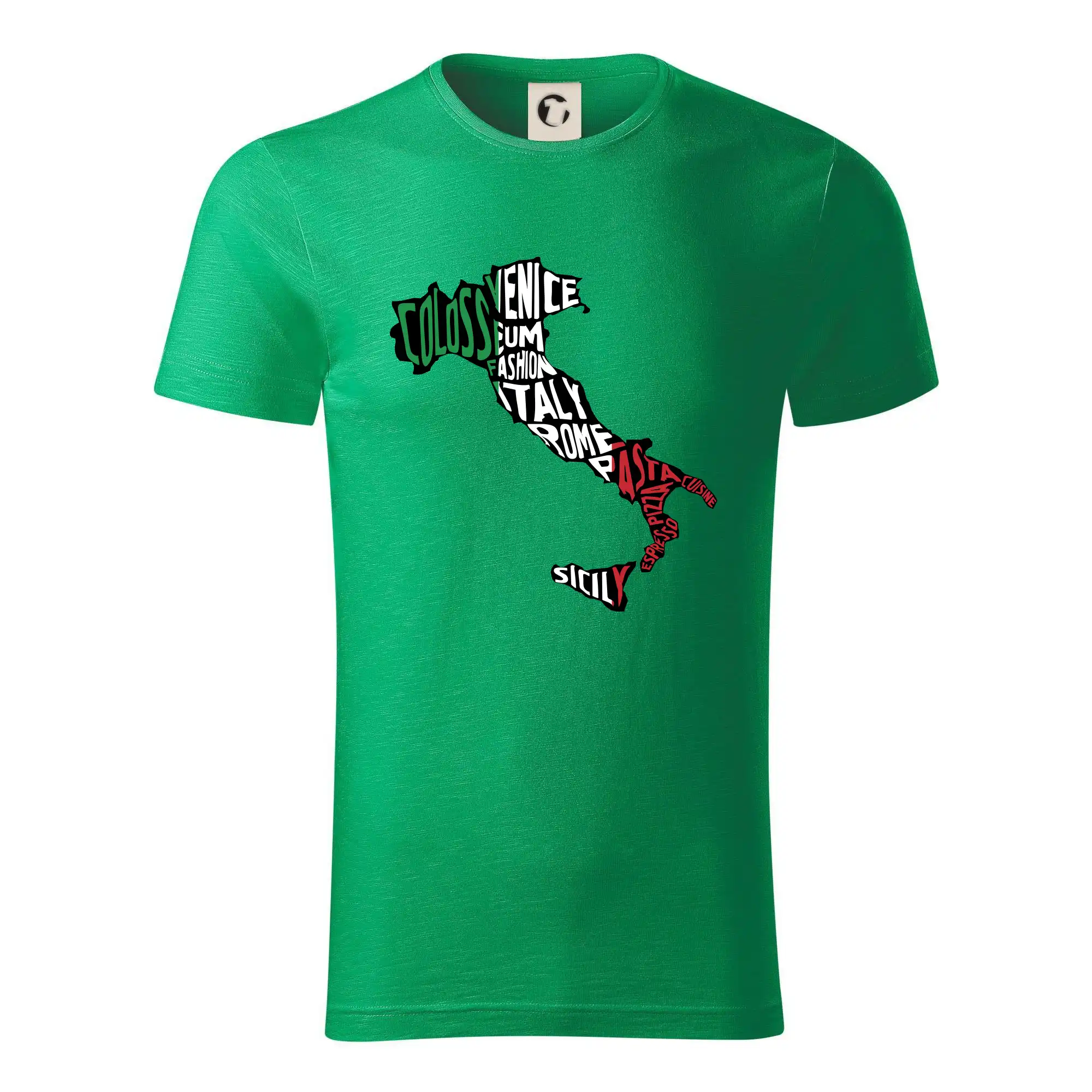 Ostatné mestá / miesta - Mapy - názvy miest - Taliansko - Tričko z organickej bavlny