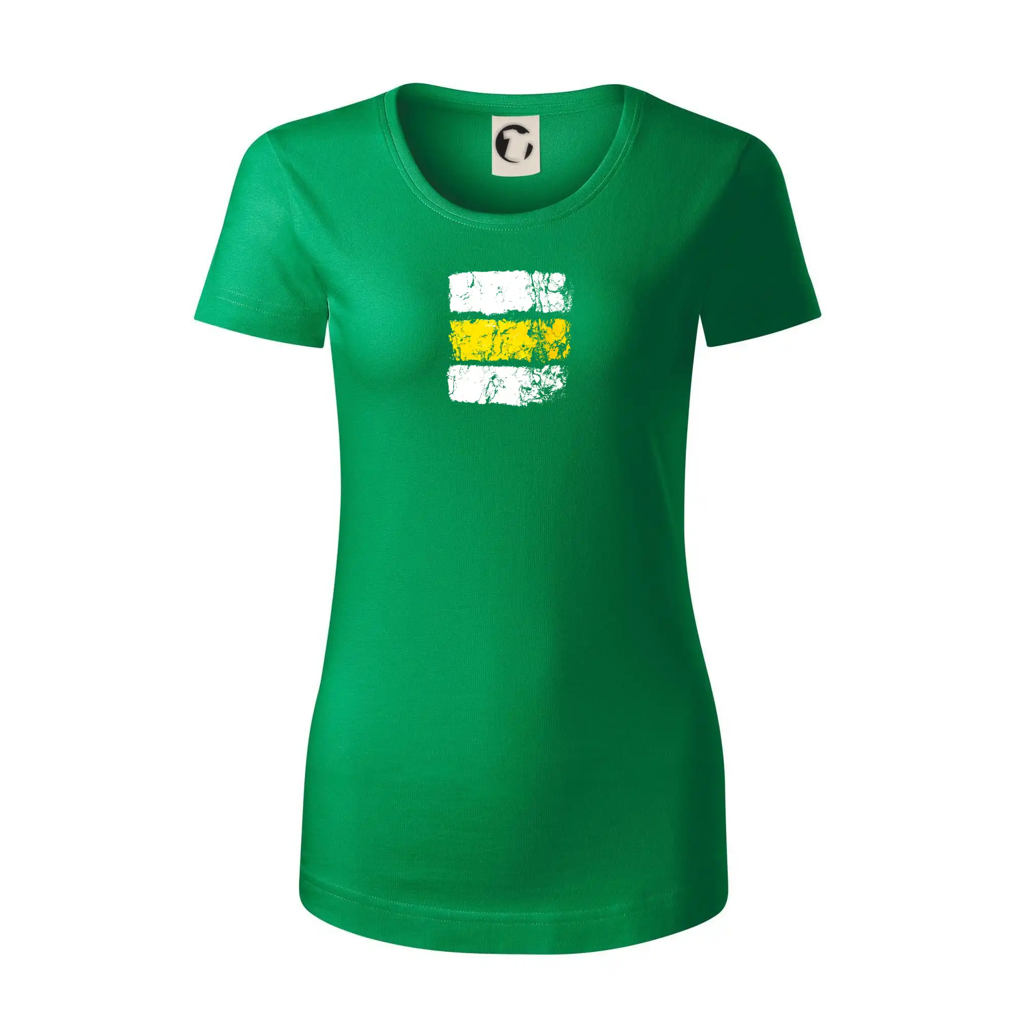 Trička pre cestovateľov - Turistická značka - žltá - Dámske tričko z organickej bavlny Origin (GOTS)