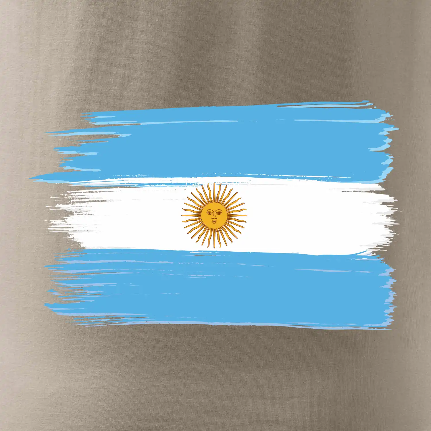 Argentina vlajka kreslená štětkou