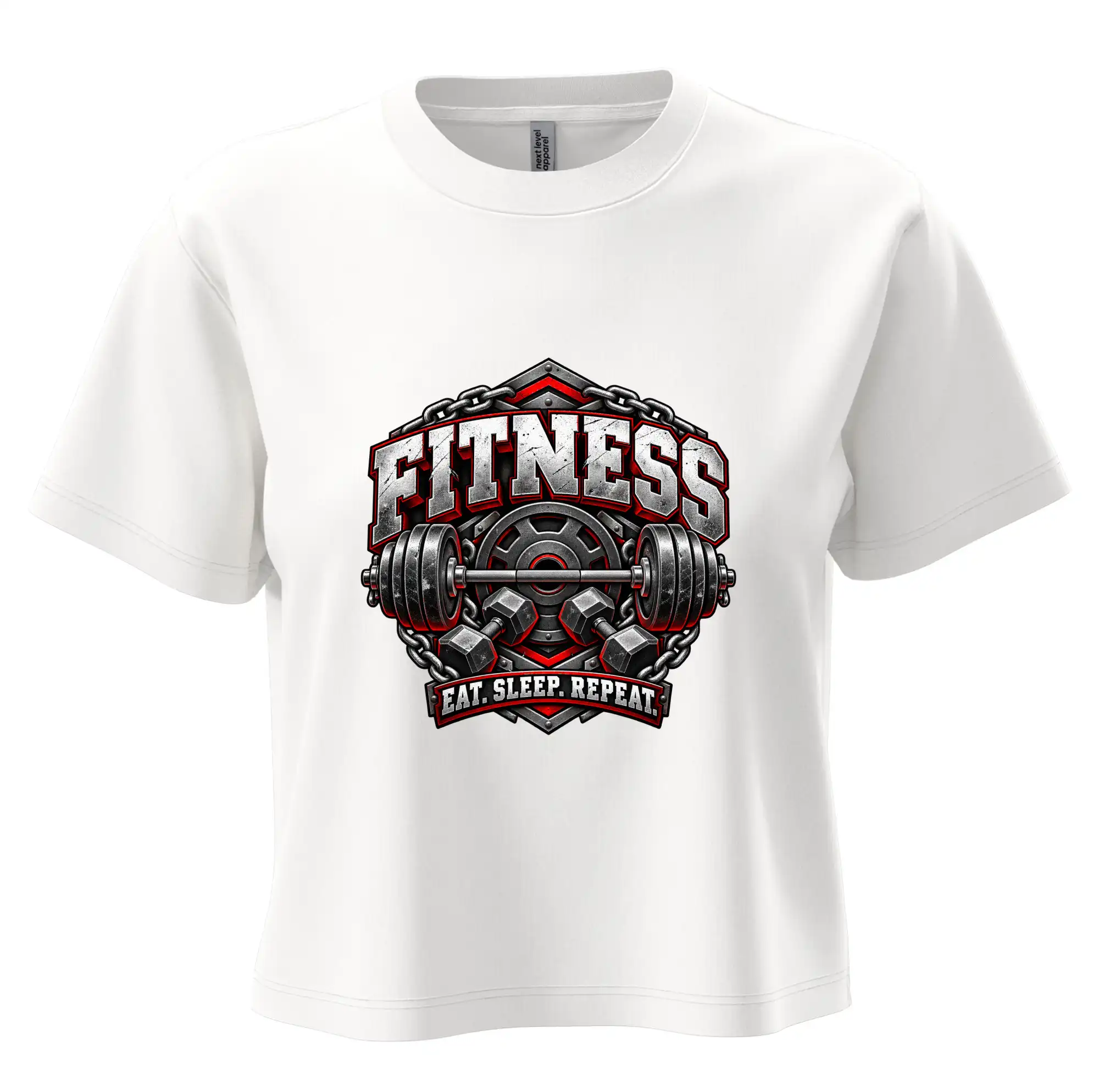 Fitness činka a závaží eat sleep repeat