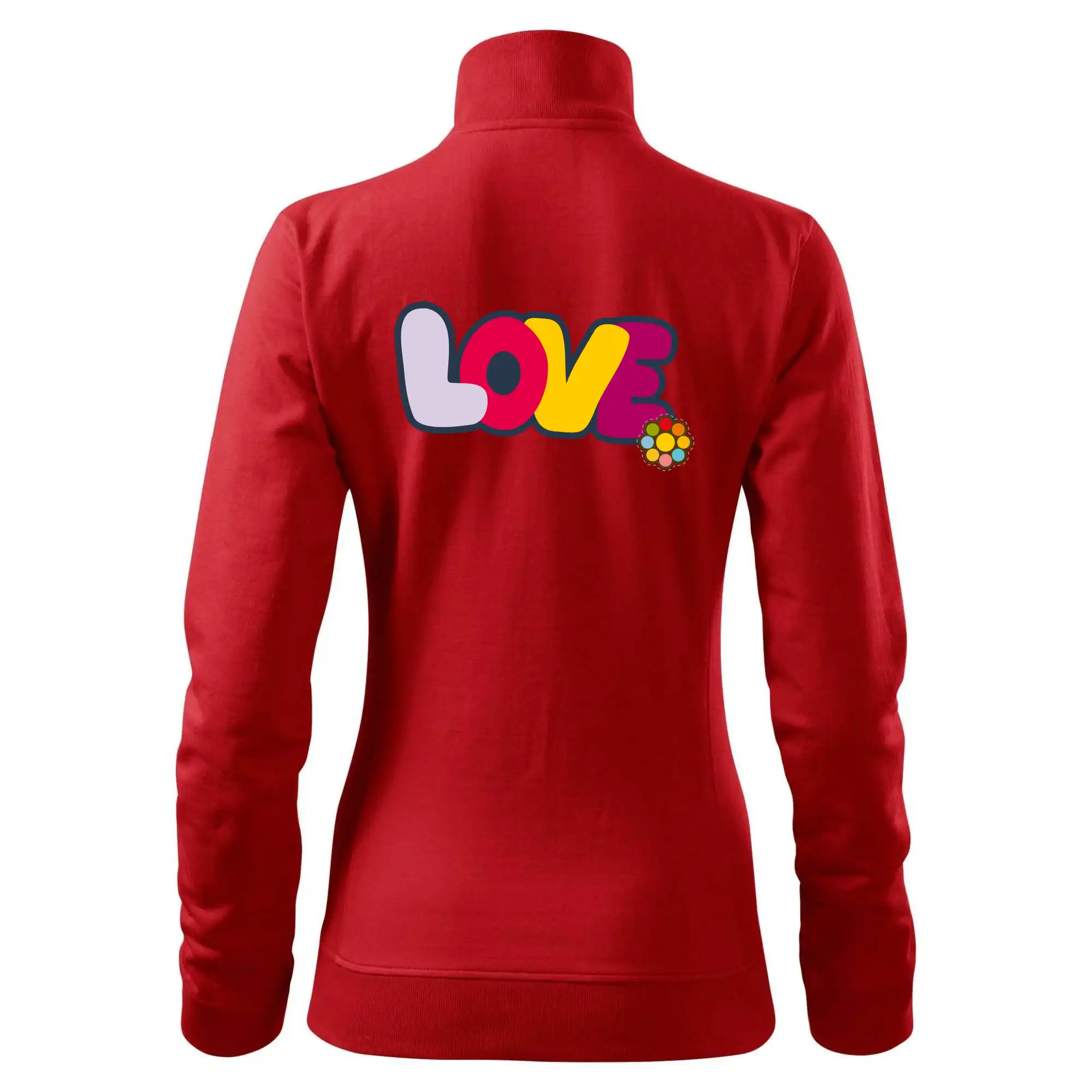 Love nápis s květinou