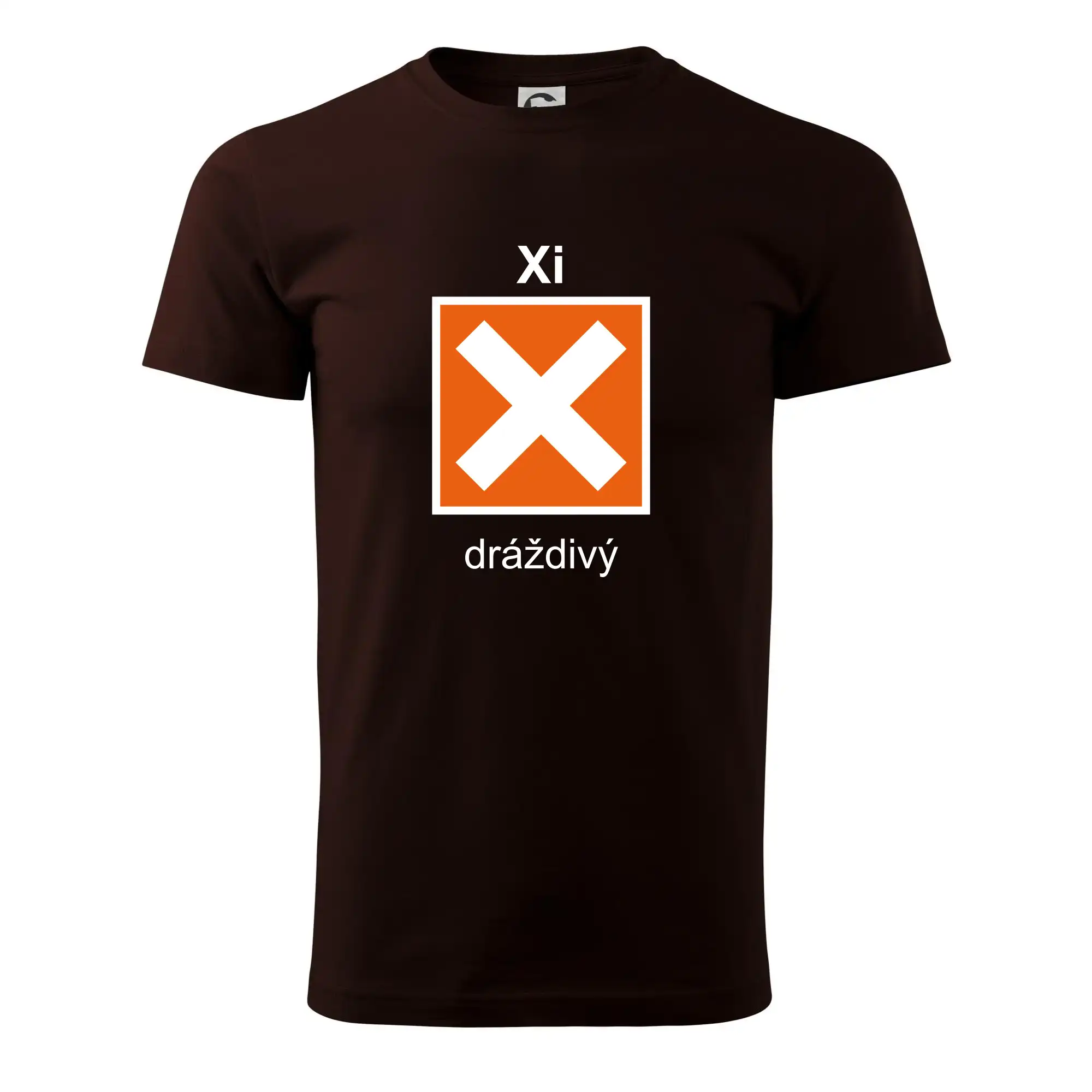 Xi Dráždivý - Výstražná tabulka na tričku