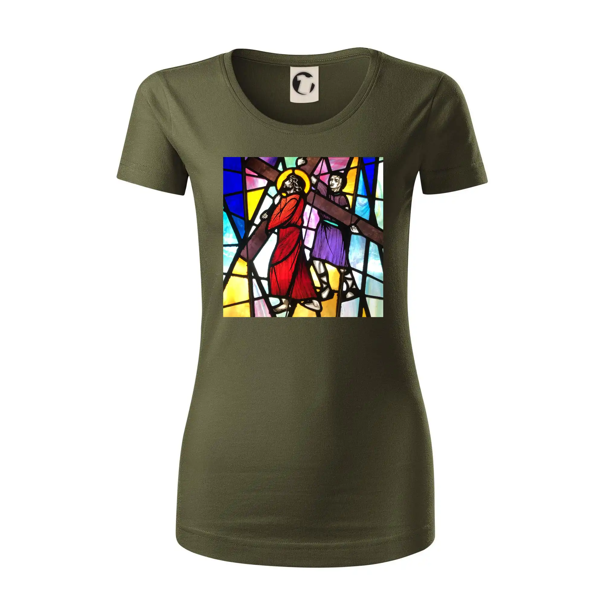 Vitráž - Ježiš a kríž