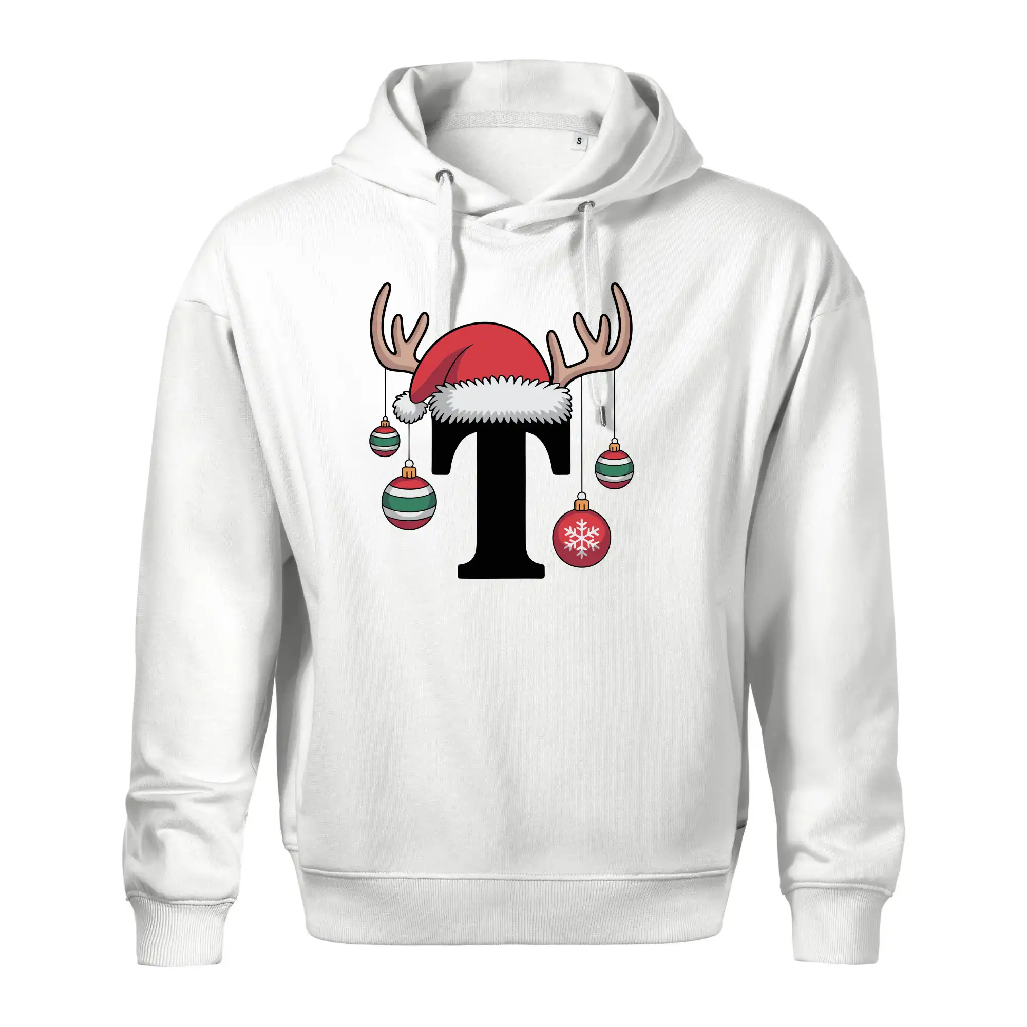 Vanoční rodinná trička - písmeno a čepice