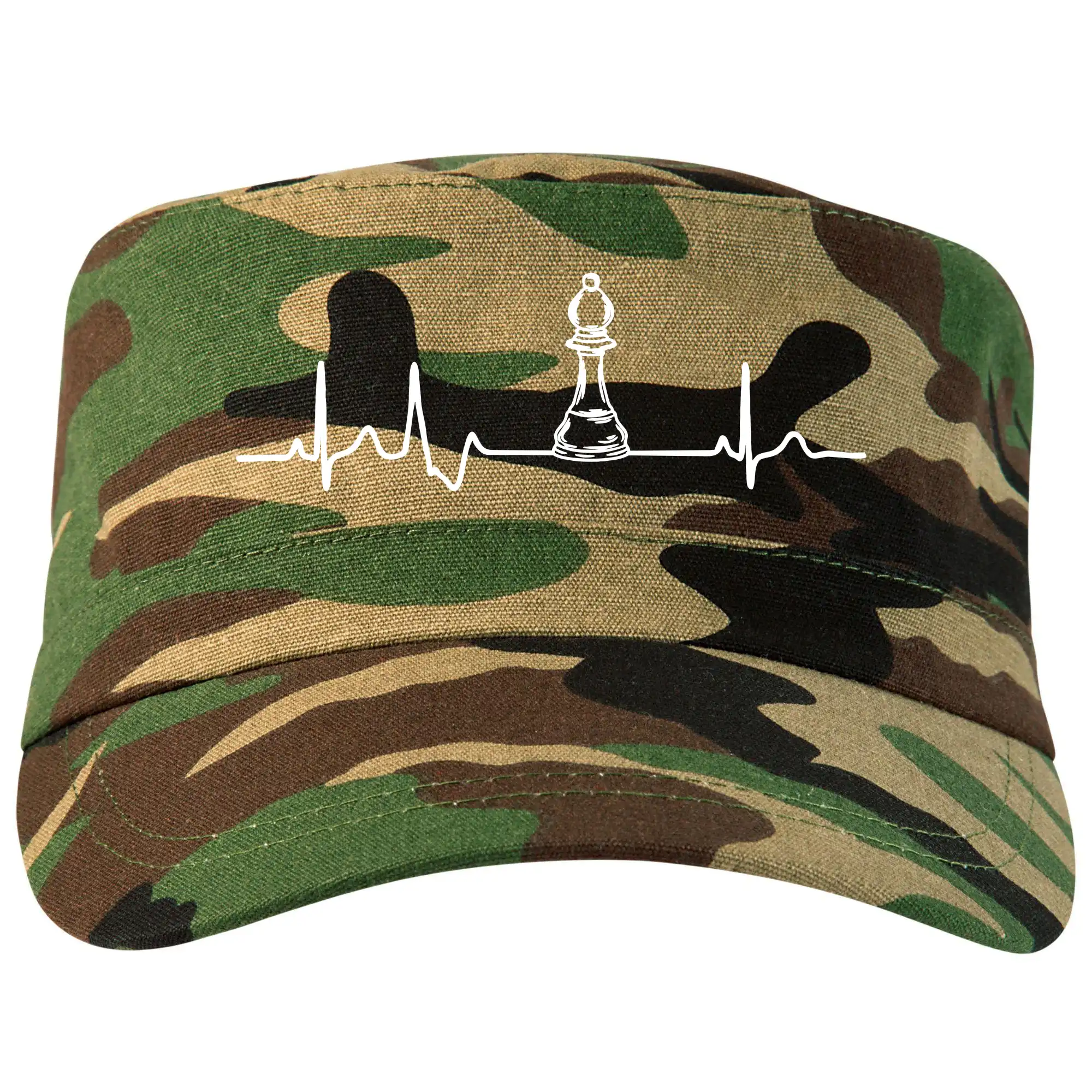 Tričká pre hráčov - EKG Šachové figúrky - Strelec - Šiltovka CAMO