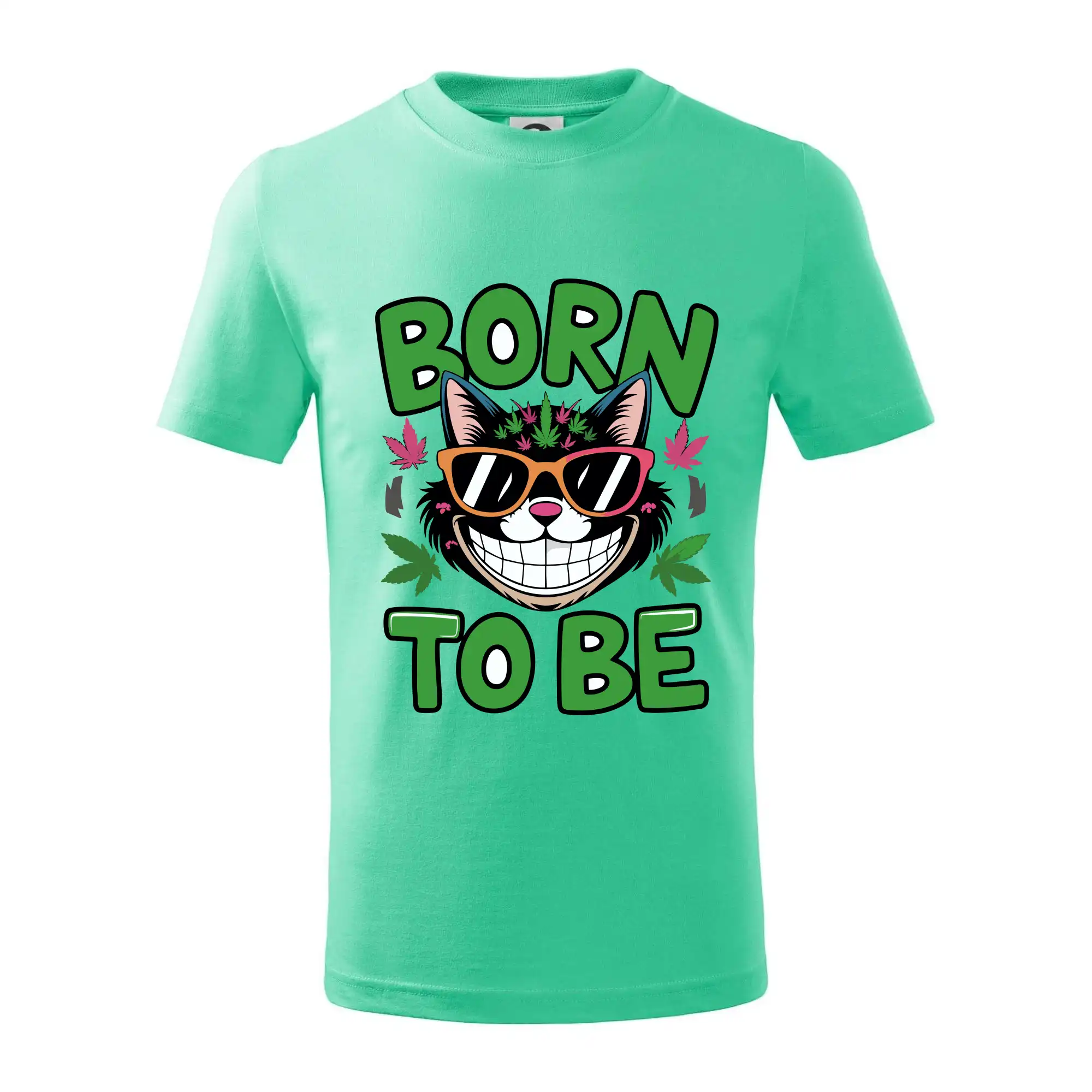 Tričká pre pohodový ľudí - Marihuana - born to be - Tričko detské bavlnené