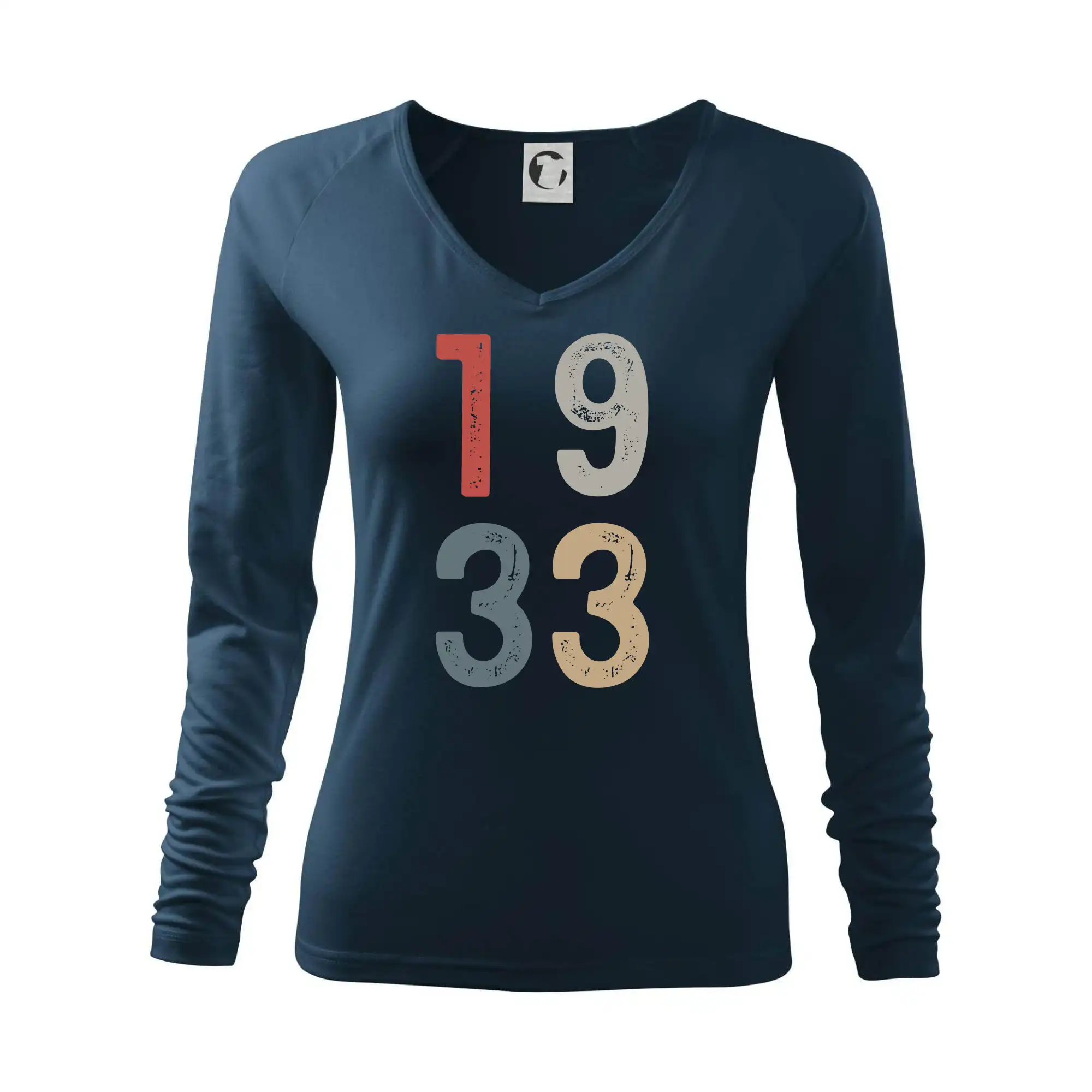 Narodeninové tričká - Vintage číslica 1933 - Tričko dámske Elegance