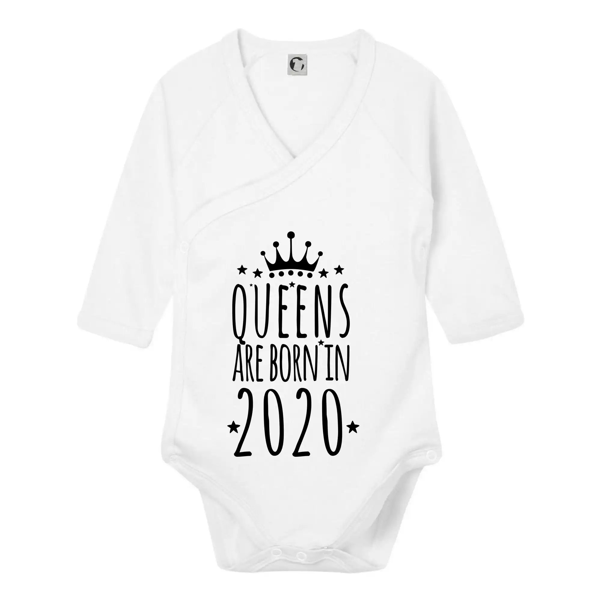 Queens are born in 2020 - Body zavinovacie s dlhým rukávom