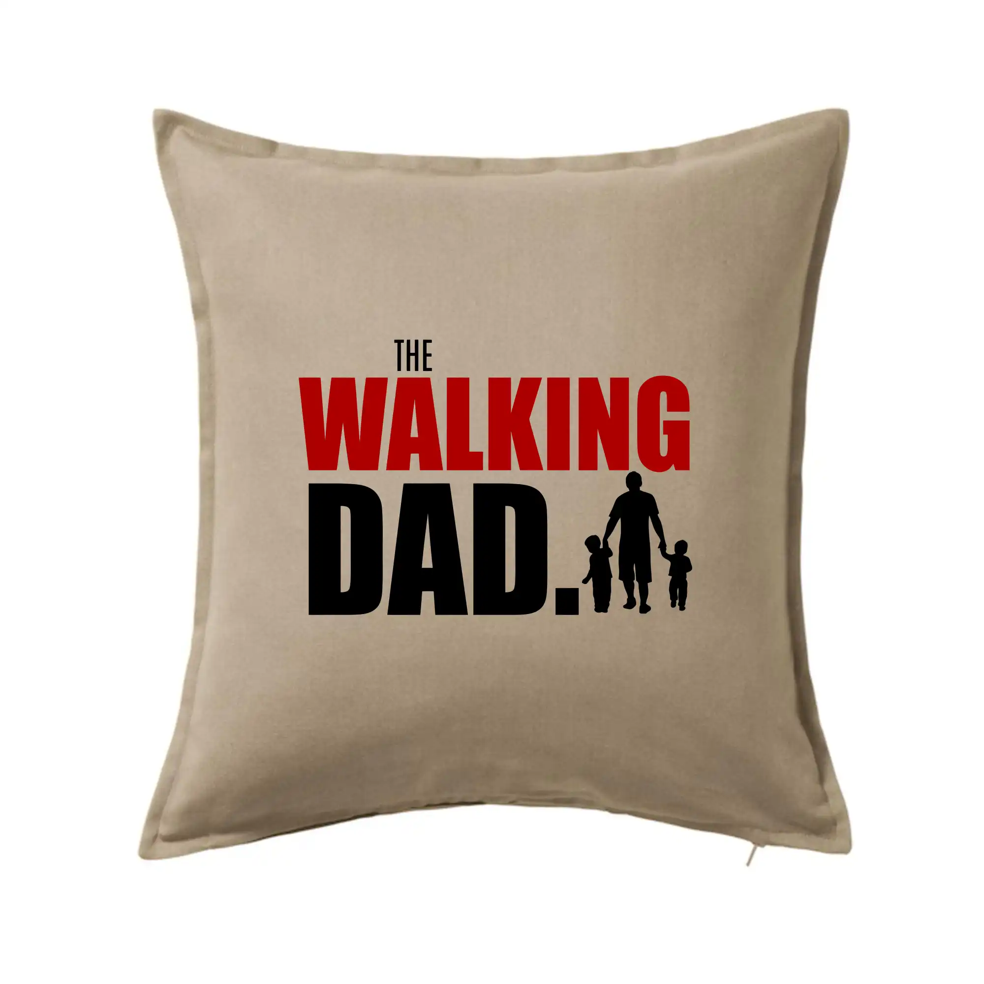 Najlepší darček pre otecka ku dňu otcov - The walking dad dve deti - Vankúš 50x50