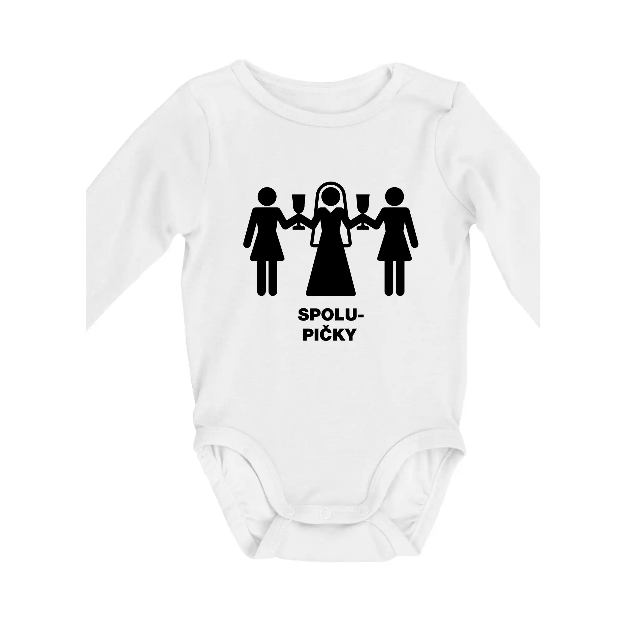 Svadobné tričká - Spolu pičky (Hana-creative) - Body dojčenské s dlhým rukávom