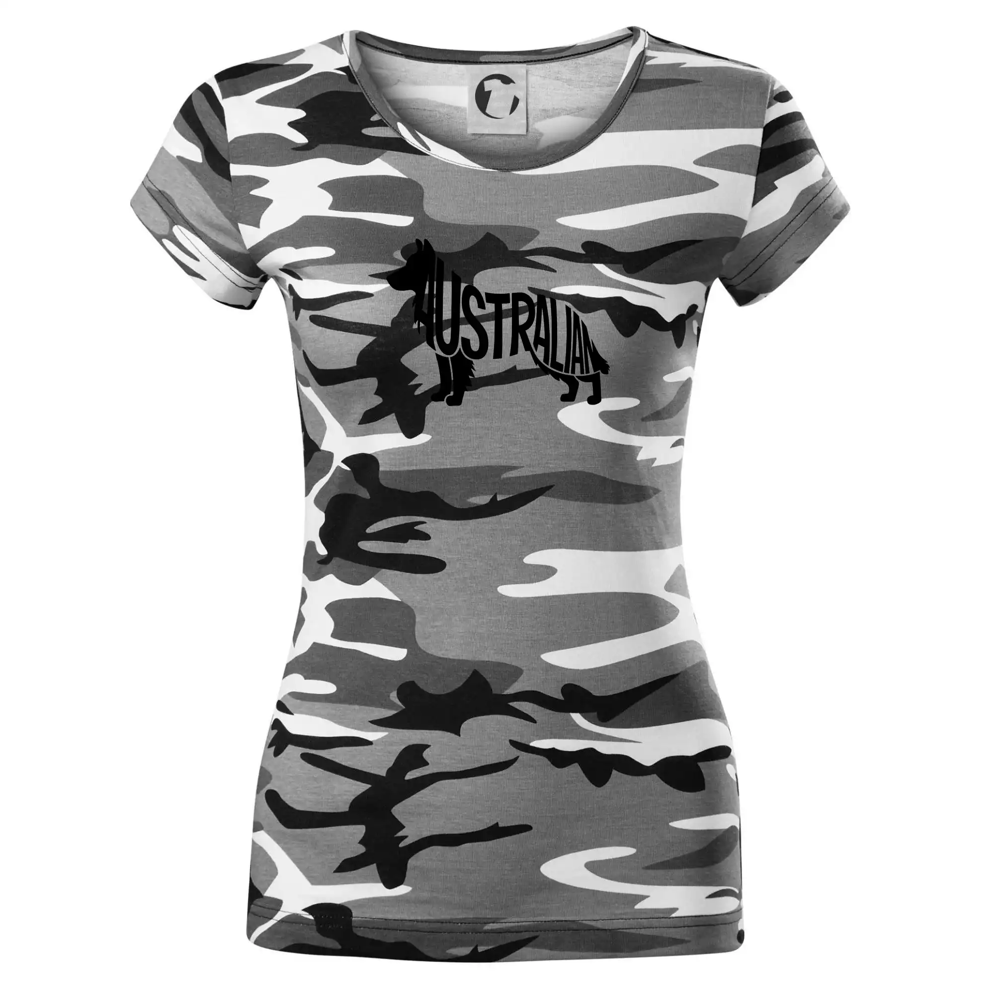 Australský Ovčák - nápis v těle