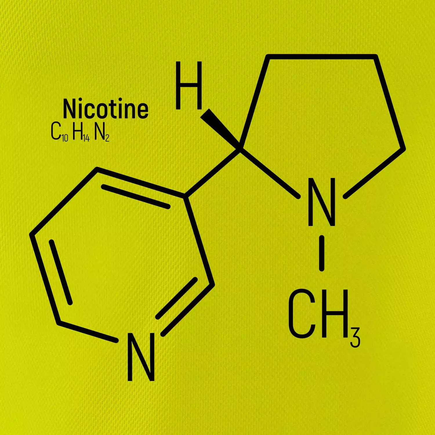 Molekulární struktura Nikotin