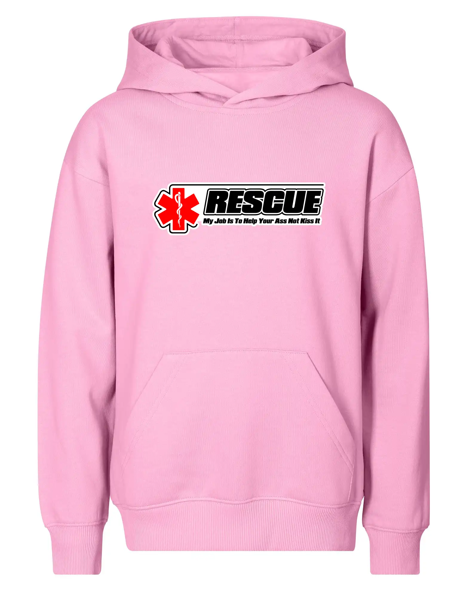Tričká a mikiny pre záchranárov a lekárov - Kvalitné oblečenie pre zdravotníkov - Rescue My Job Is To Help Your Ass Not Kiss It - Detská mikina - Chill