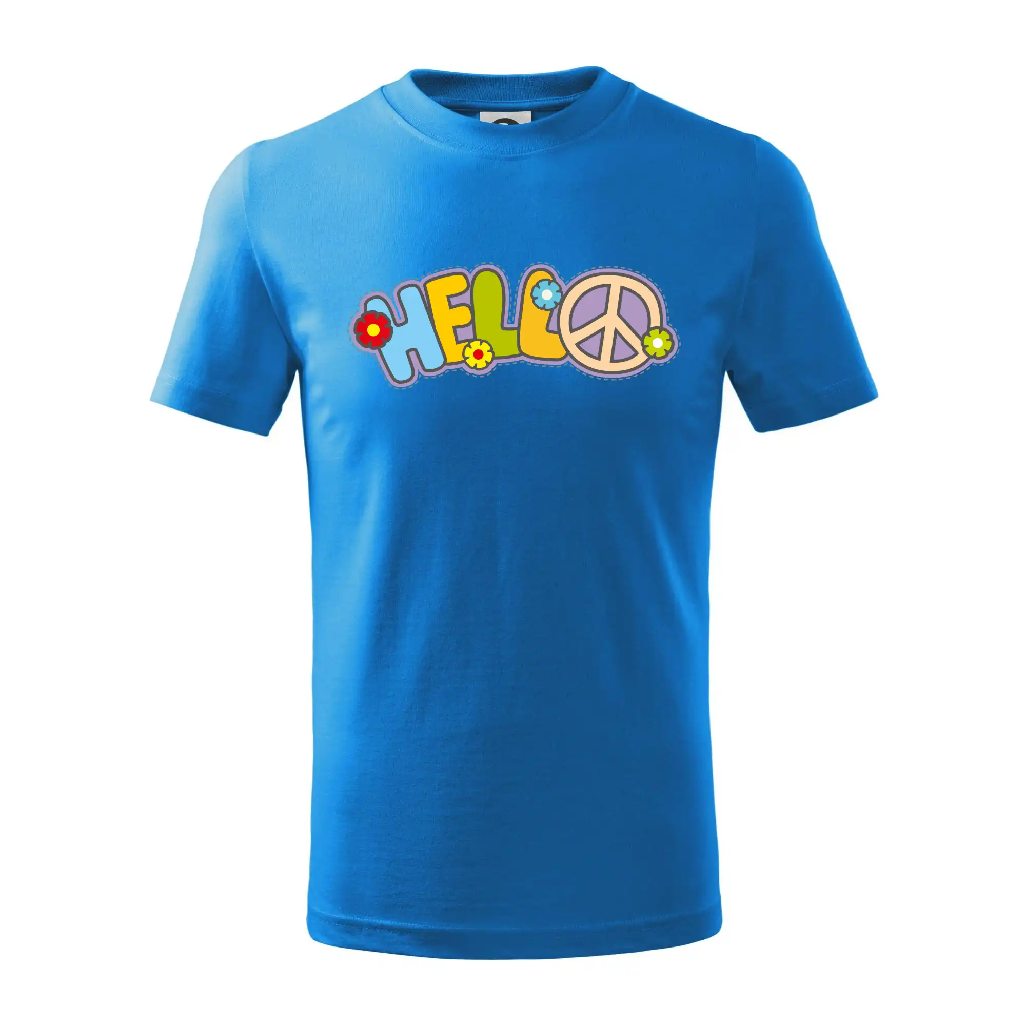 Tričká pre pohodový ľudí - Hello hippie symbol - Tričko detské bavlnené