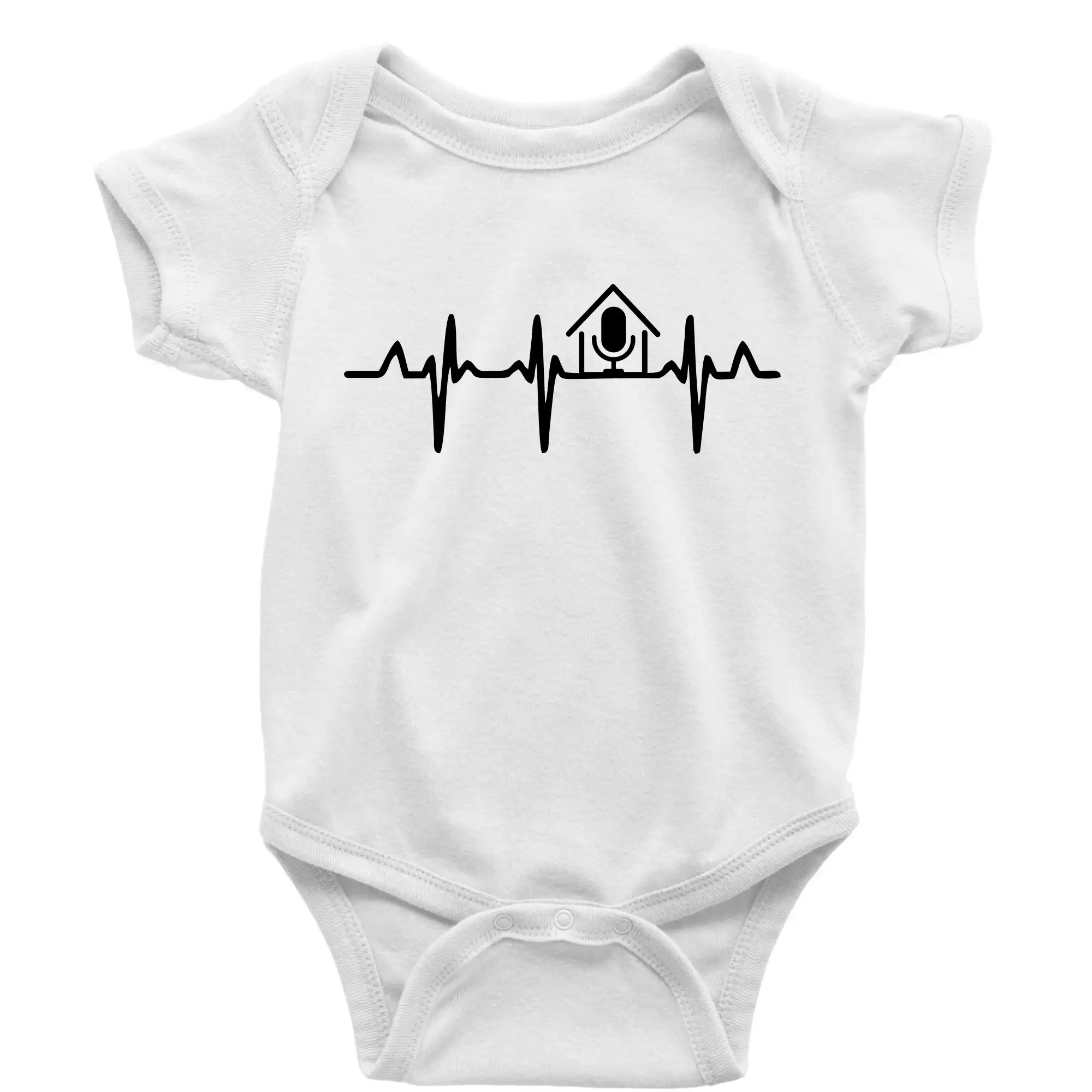 Tričká pre ajťákov - EKG rumka - Body dojčenské s krátkym rukávom