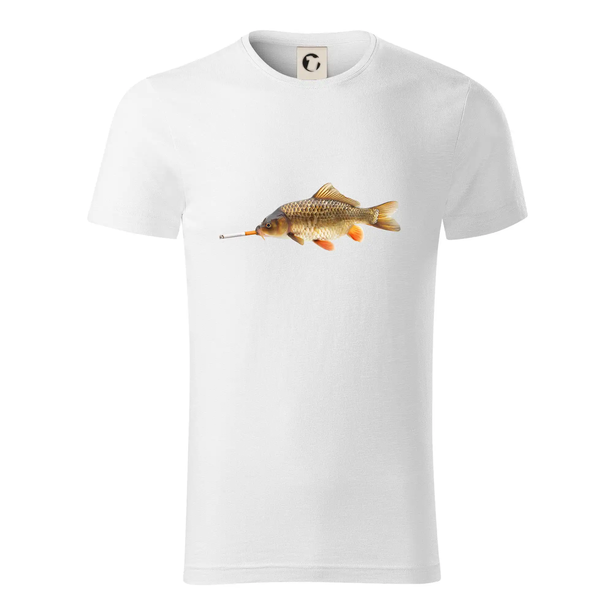 Tričká pre rybárov s potlačou - Smokin' fish - Tričko z organickej bavlny