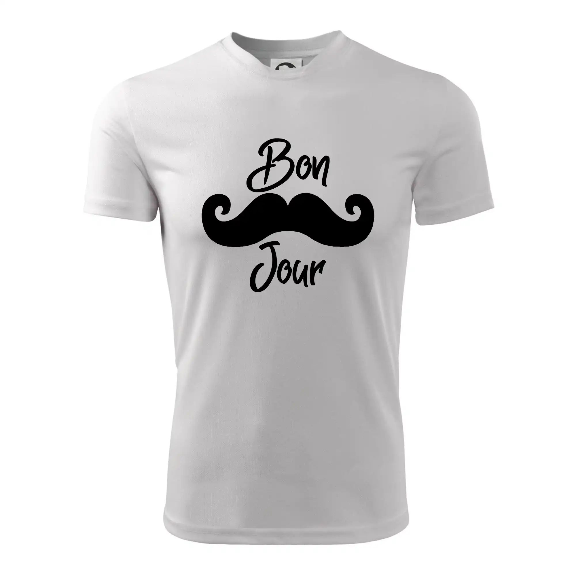 Tričká s fúzikmi - Mustache Bon Jour - Detské tričko športové