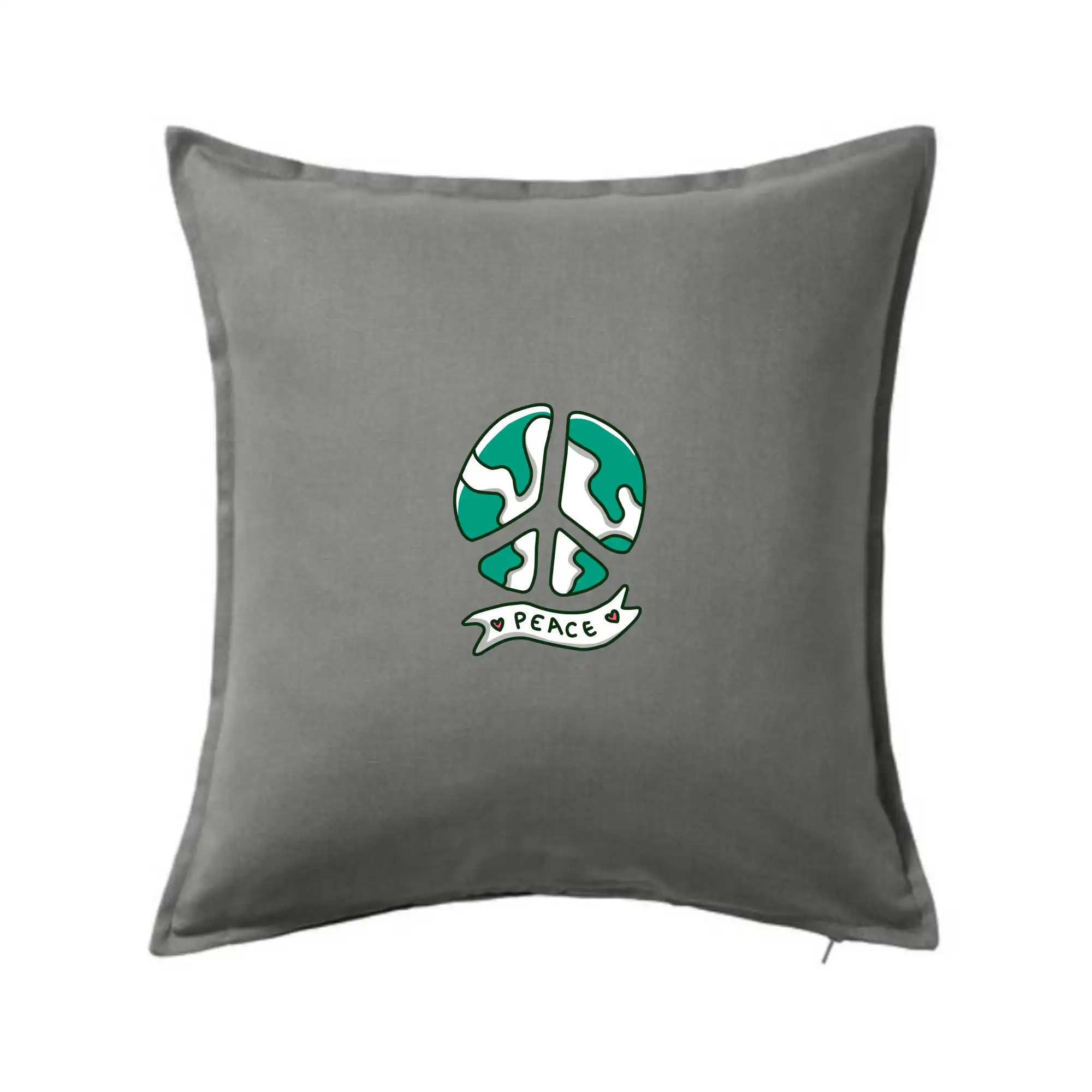 Tričká s vlajkou ukrajiny - Planéta - Peace symbol - Vankúš 50x50