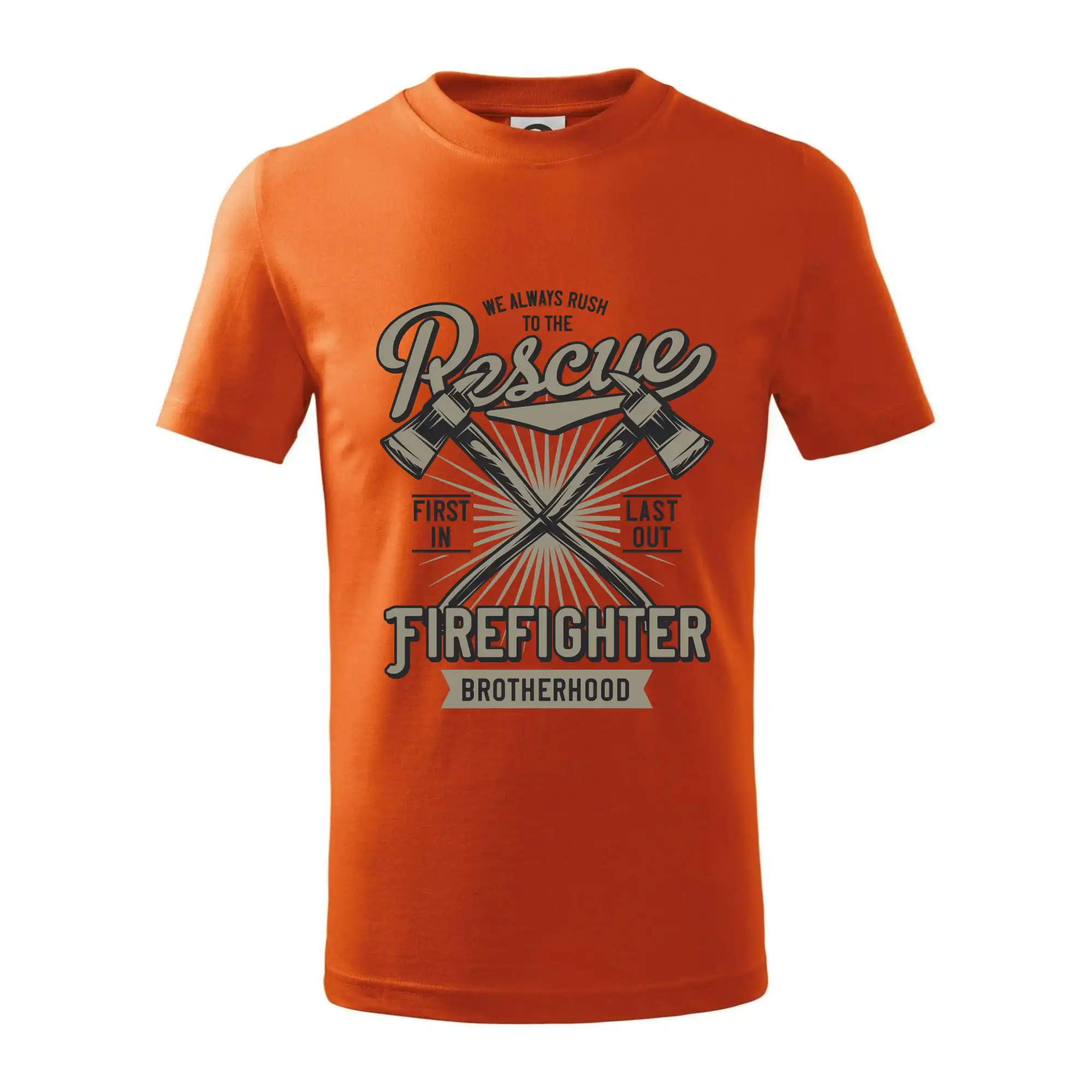 Originálne tričká pre hasičov - Rescue Firefighter - Tričko detské bavlnené