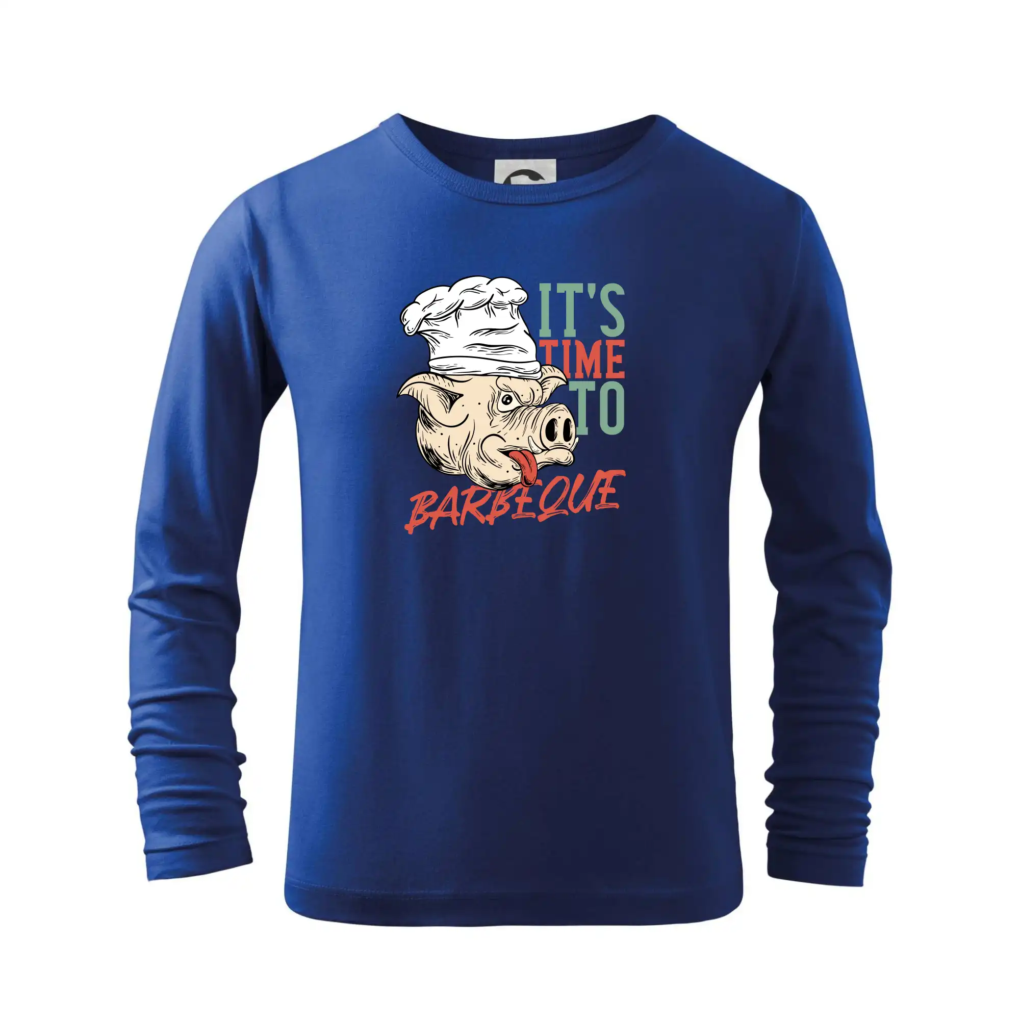 Tričká a zástery na grilovanie - It's Time to Barbeque - Tričko detské Long Sleeve