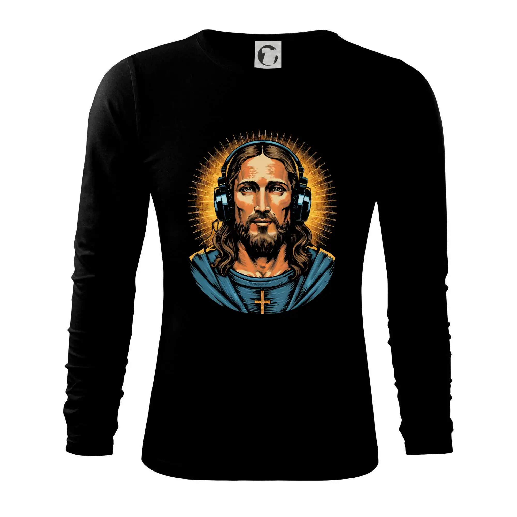 Jesus DJ - Tričko s dlhým rukávom FIT-T long sleeve
