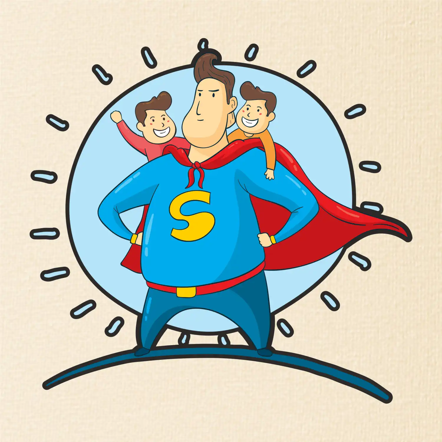 Táta superman - kluk a kluk