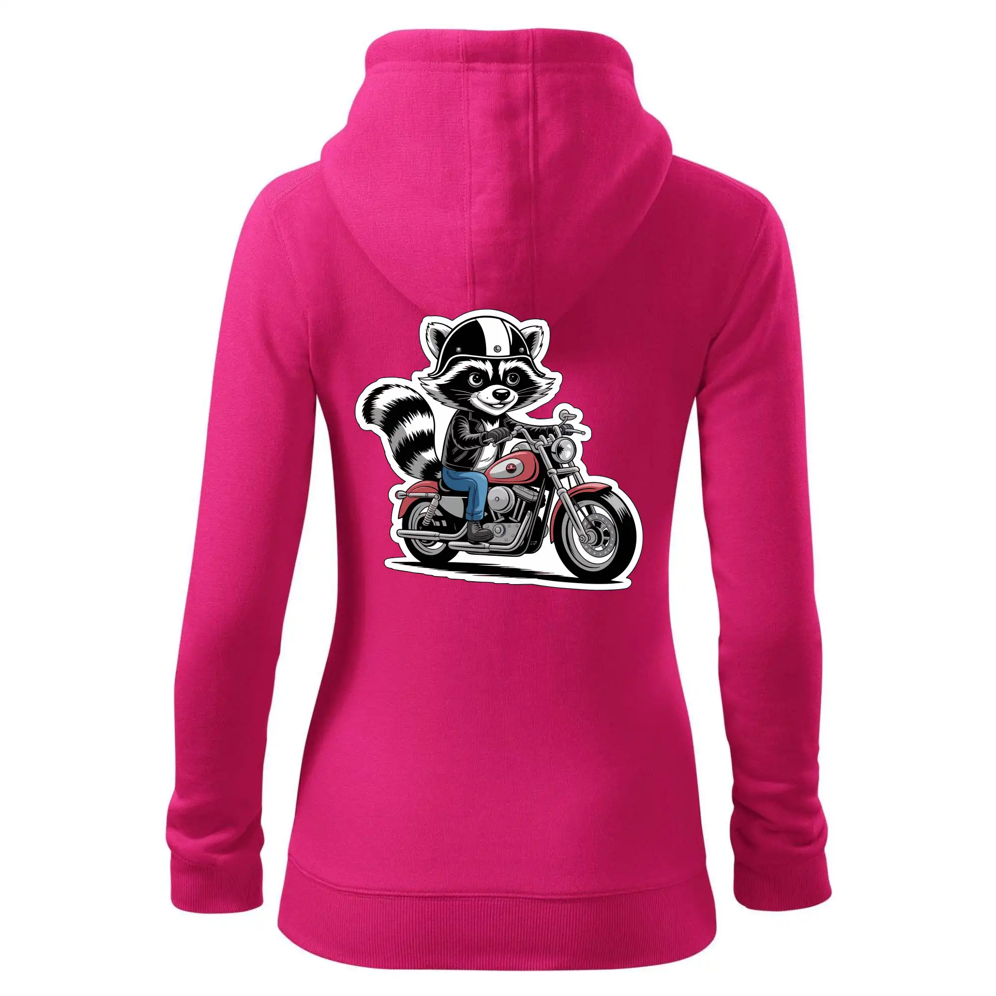 Mýval na motorce kreslený