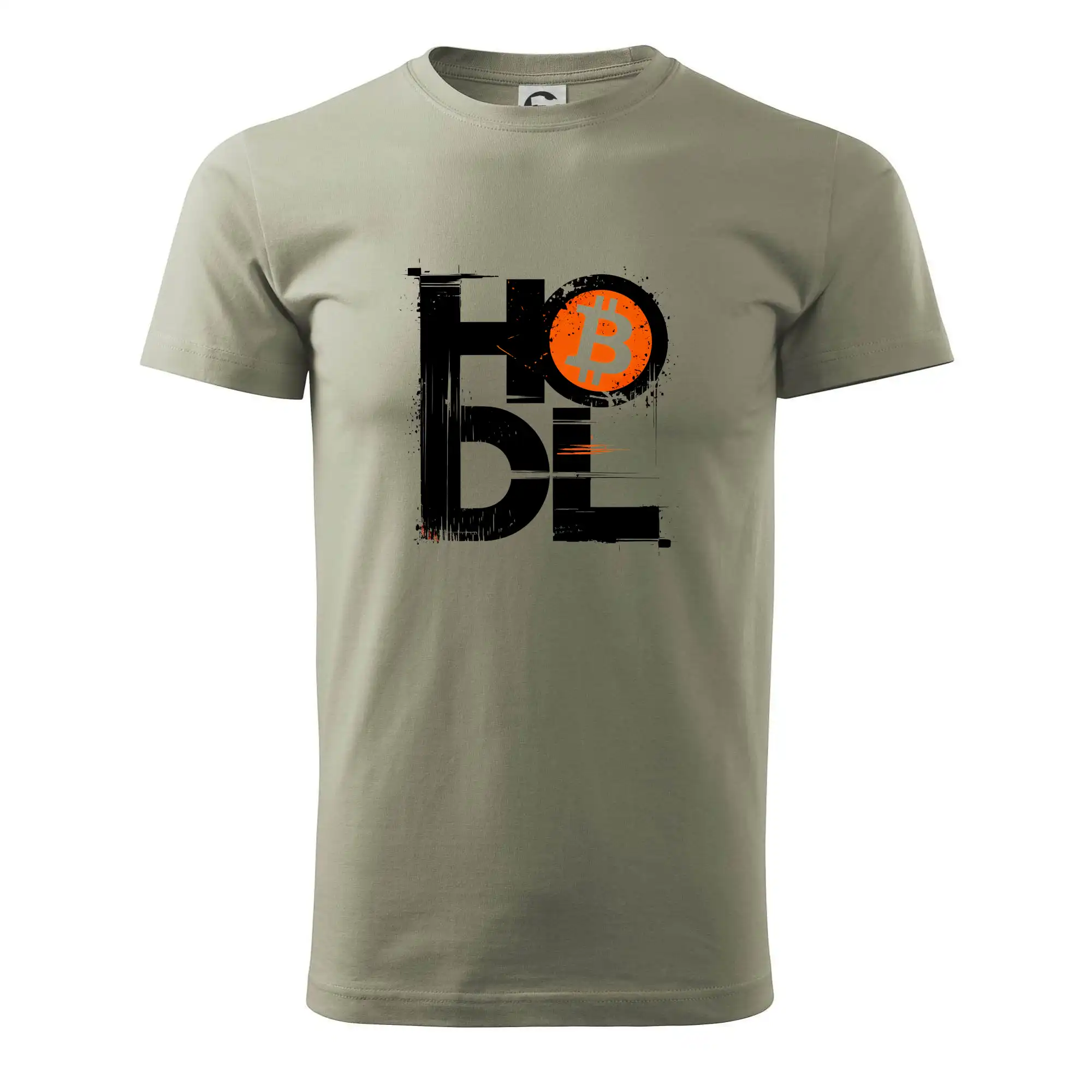 Hodl velký nápis a logo BTC