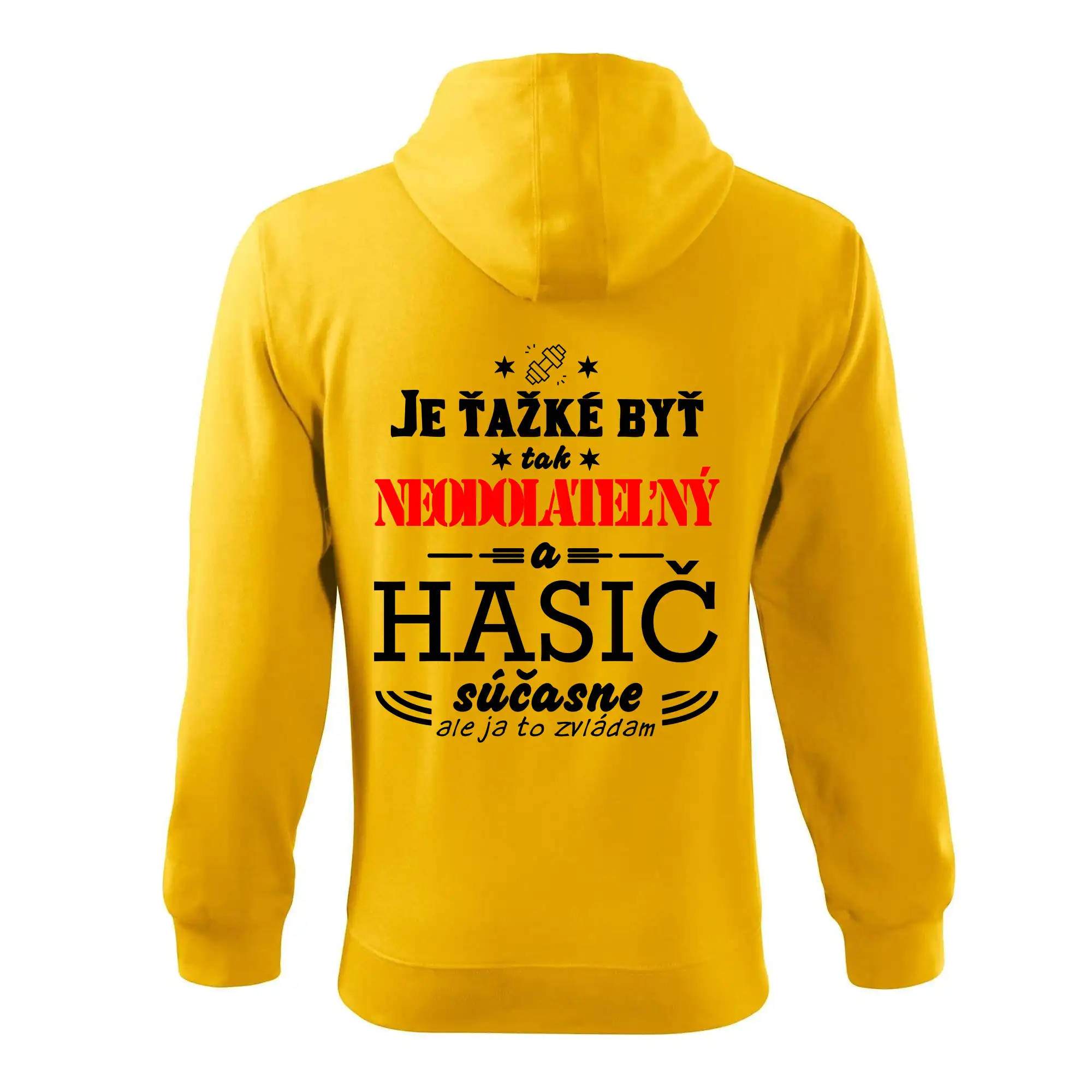 Originálne tričká pre hasičov - Neodolateľný hasič - Mikina s kapucňou na zips trendy zipper