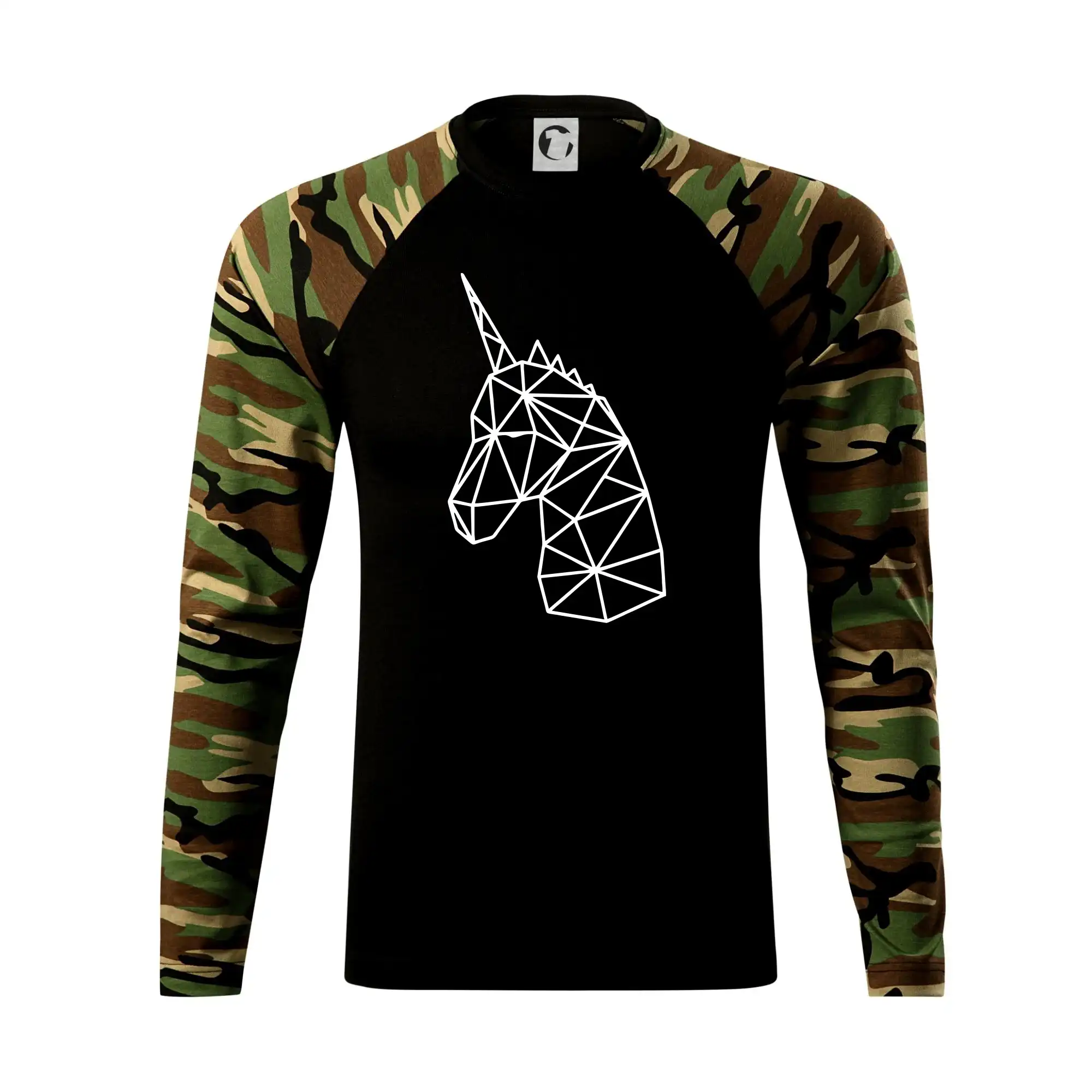 Tričká s jednorožcom - Geometria - jednorožec - Camouflage LS
