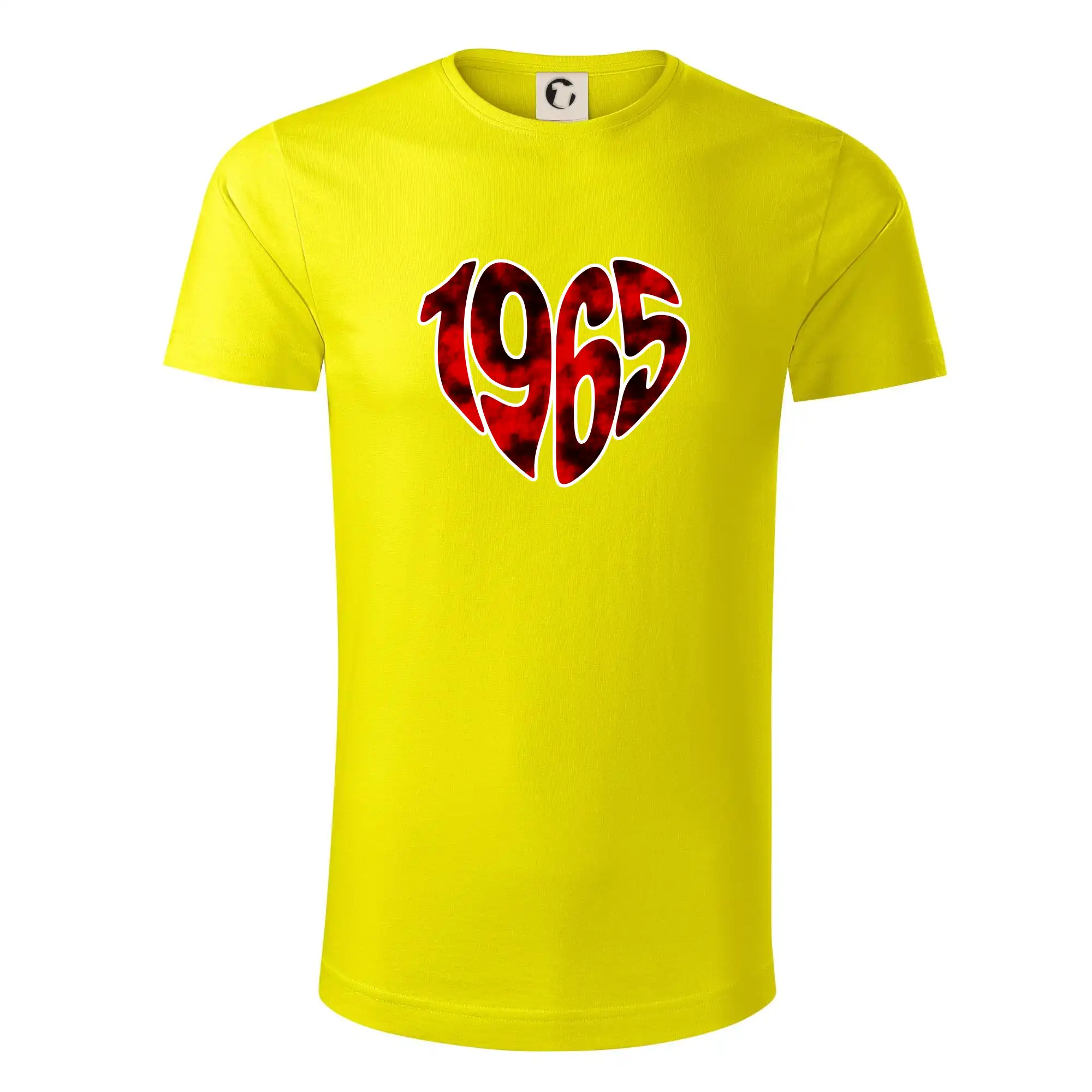 Tričká k narodeninám - 1965 v srdci - Tričko z organickej bavlny