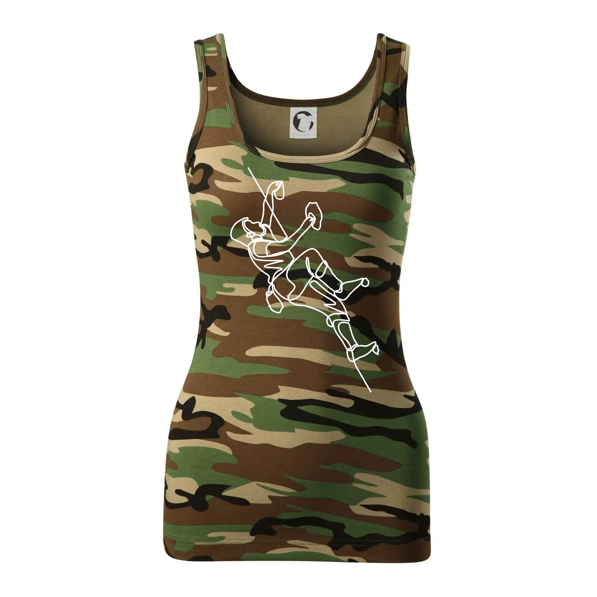 Lezecká stěna jedním tahem