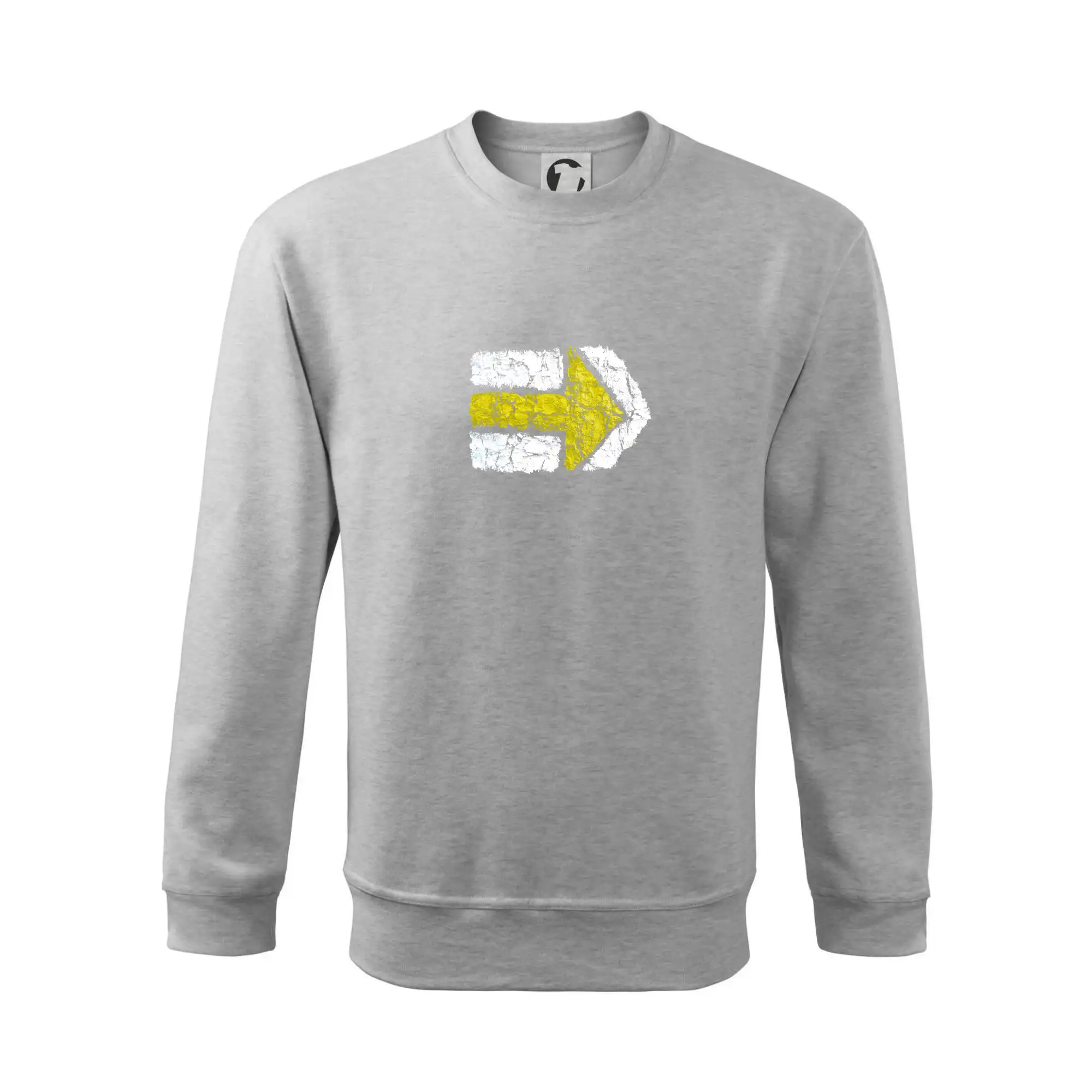 Trička na kempovanie - Párová turistická značka žlutá - Mikina Essential pánska