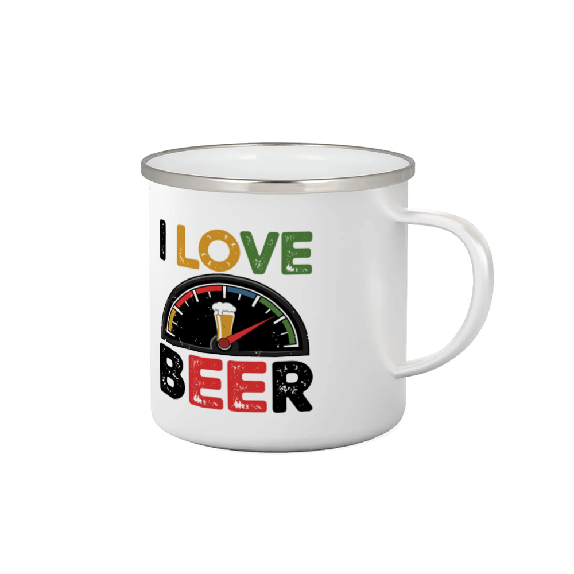 Vtipná tričká pre pivárov - I love beer - palivoměr - Plecháčik