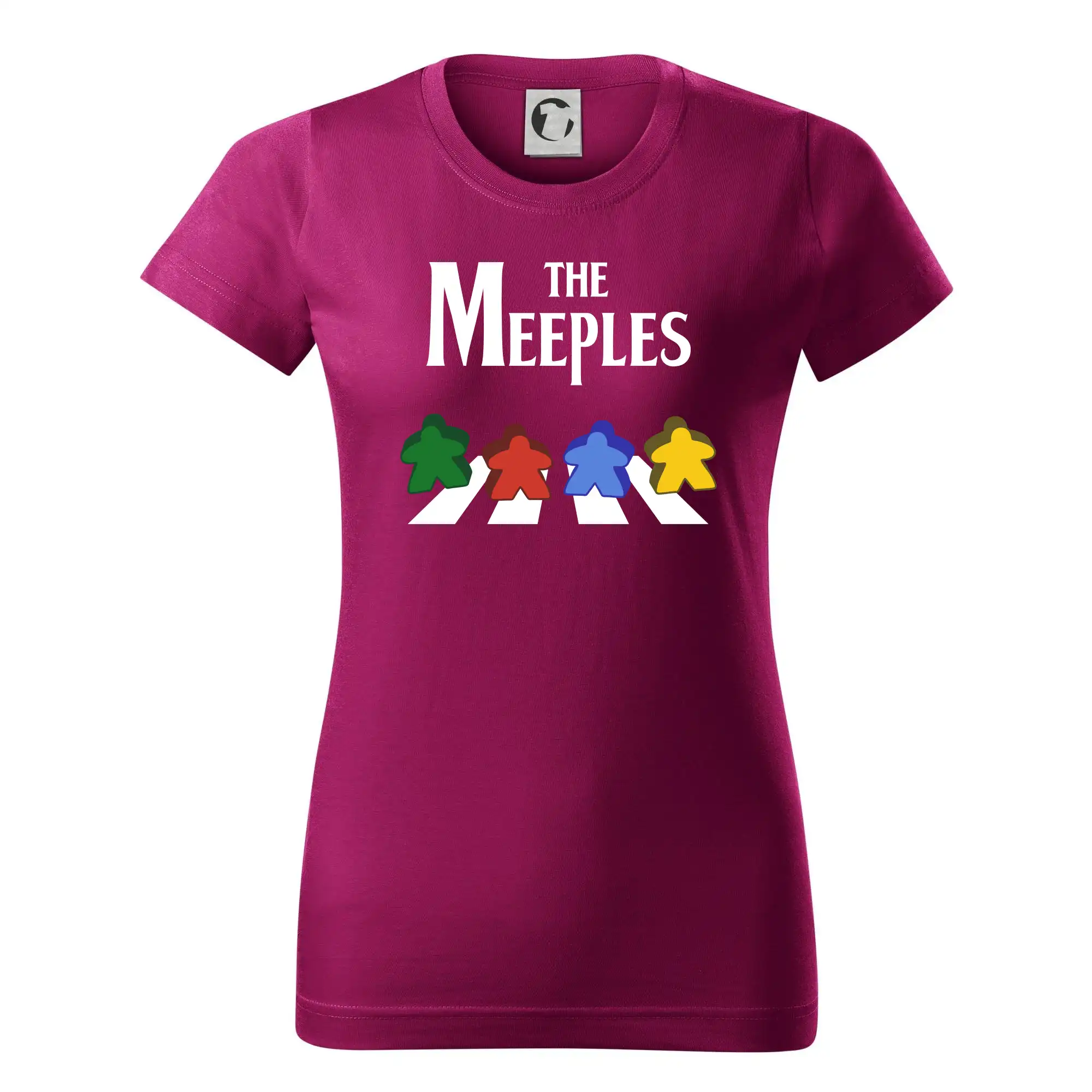 Tričká a mikiny so spoločenskými hrami  - The Meeples - Dámske tričko basic - ľahko voľnejšie a dlhšie